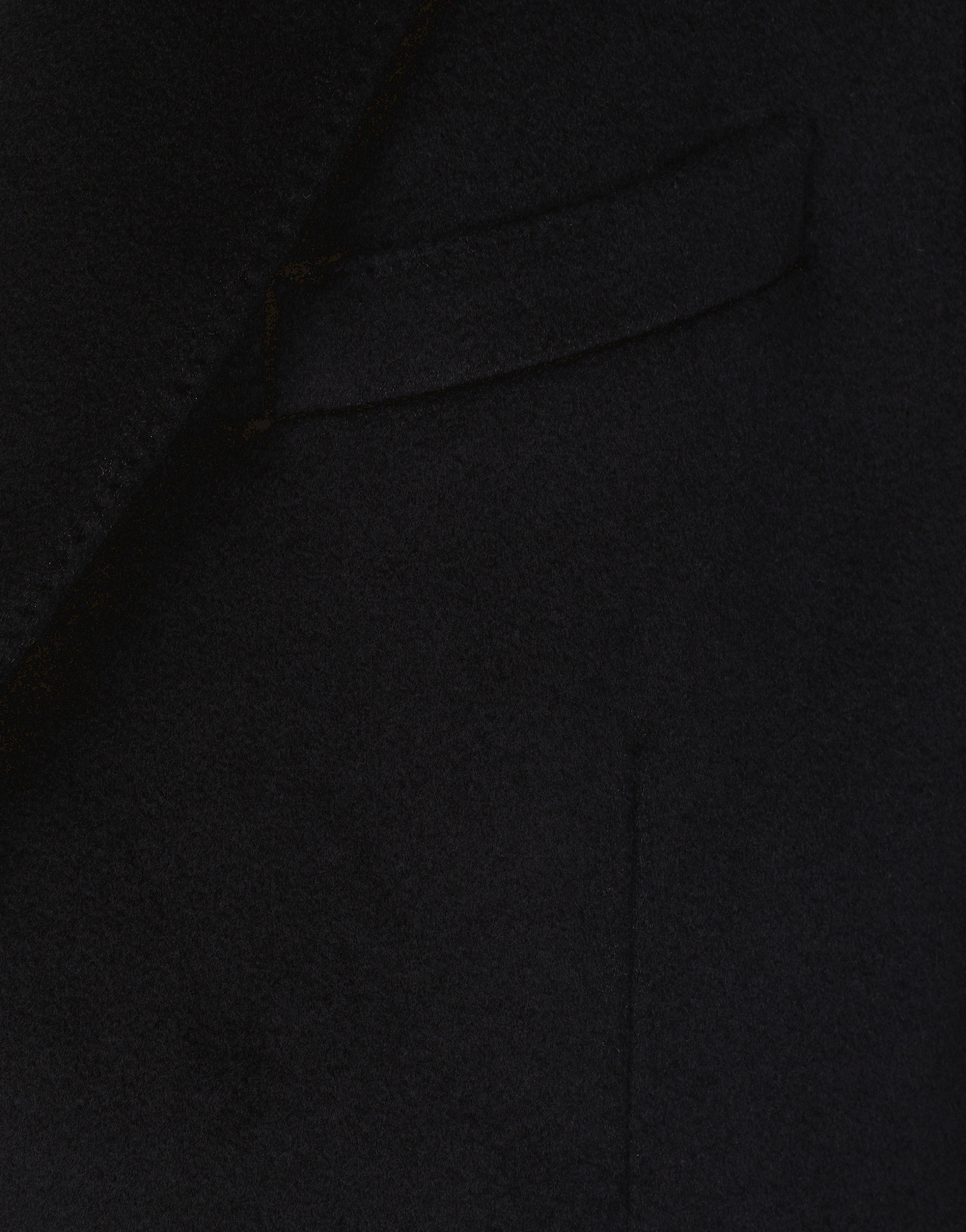Single-breasted cashmere coat