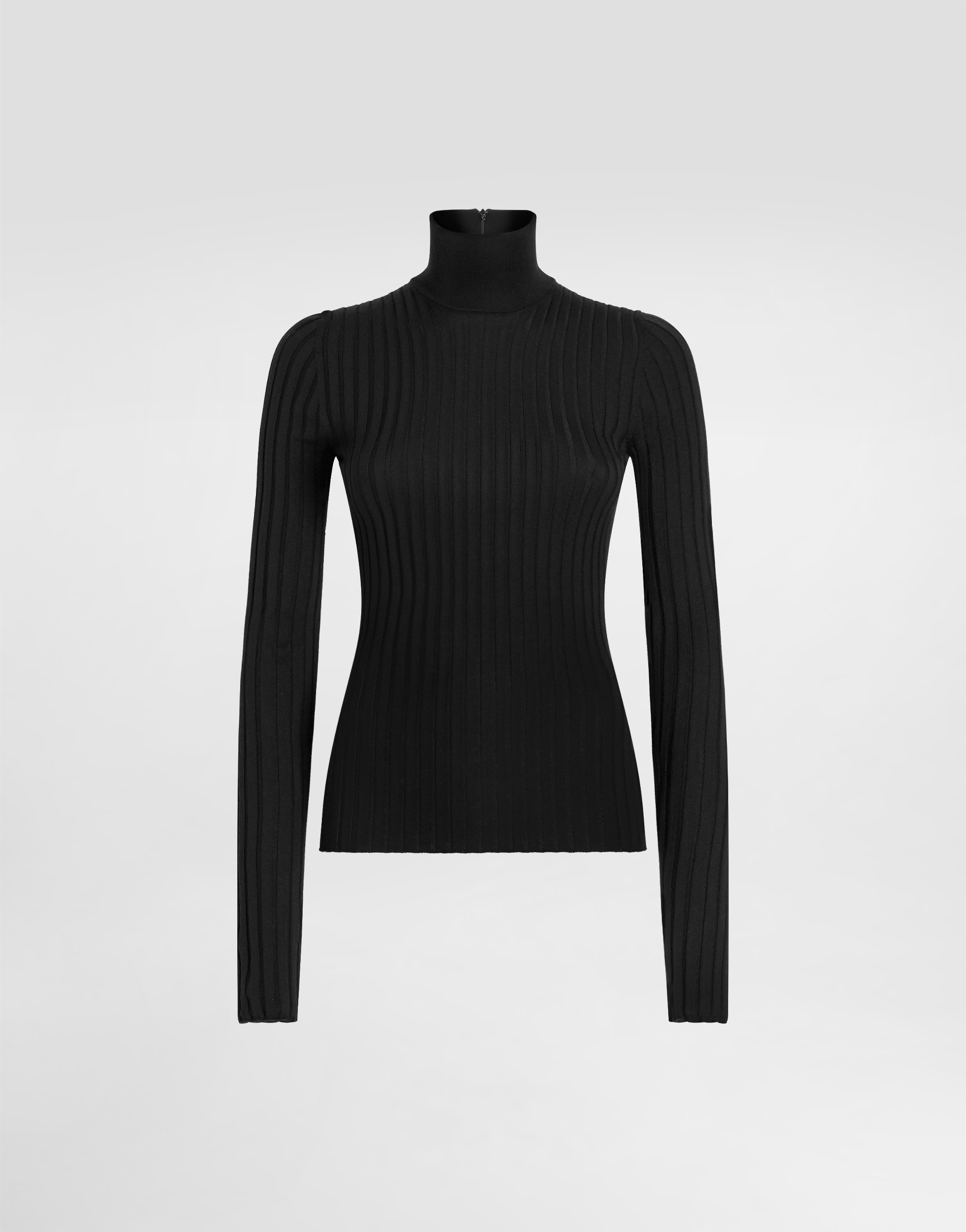 Dolce & Gabbana Wool Turtleneck Pullover In Black