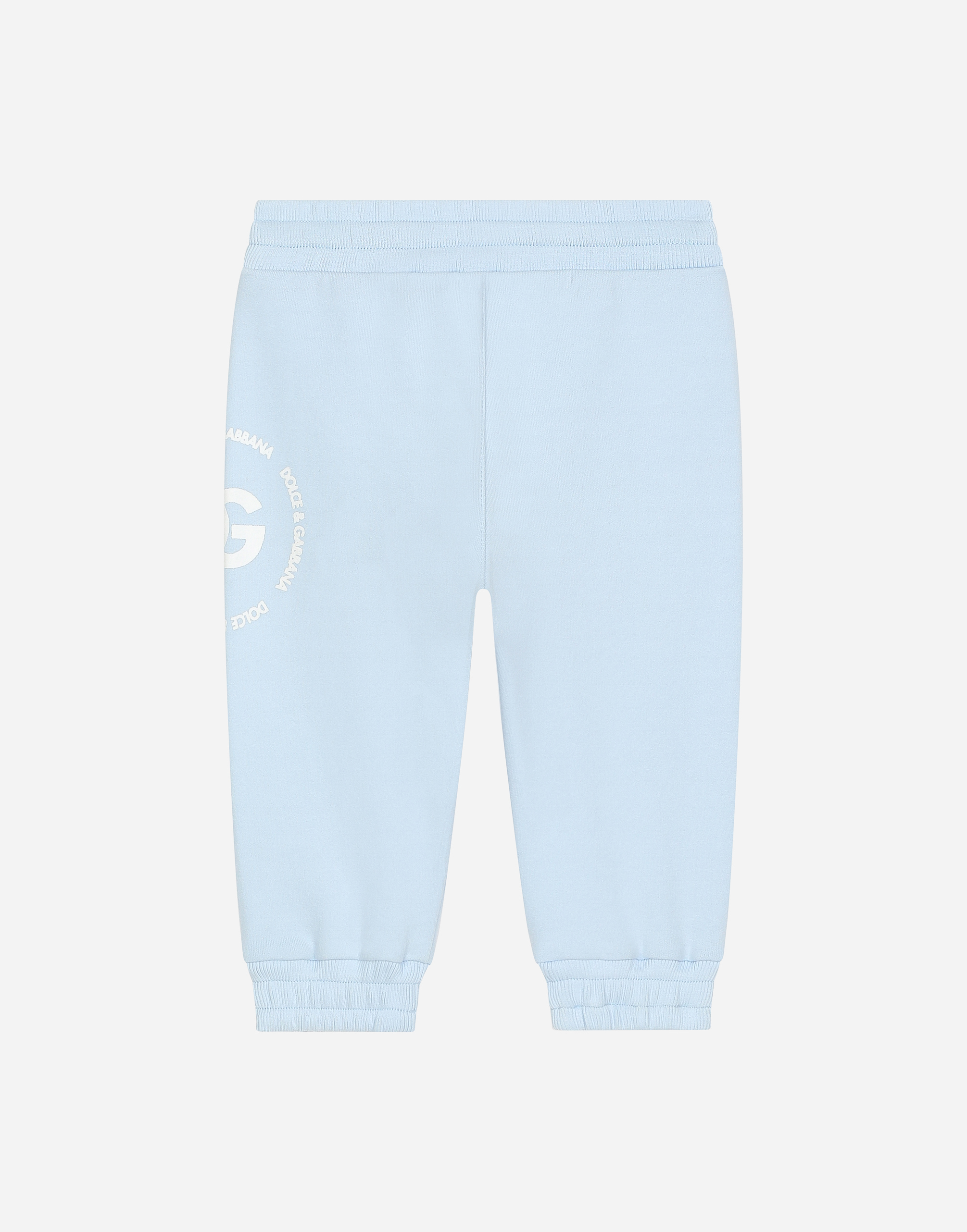  Dolce & Gabbana Jersey Jogging Pants With Dg Logo Print - Homme Pantalons Et Shorts Gris 12/18 Months 