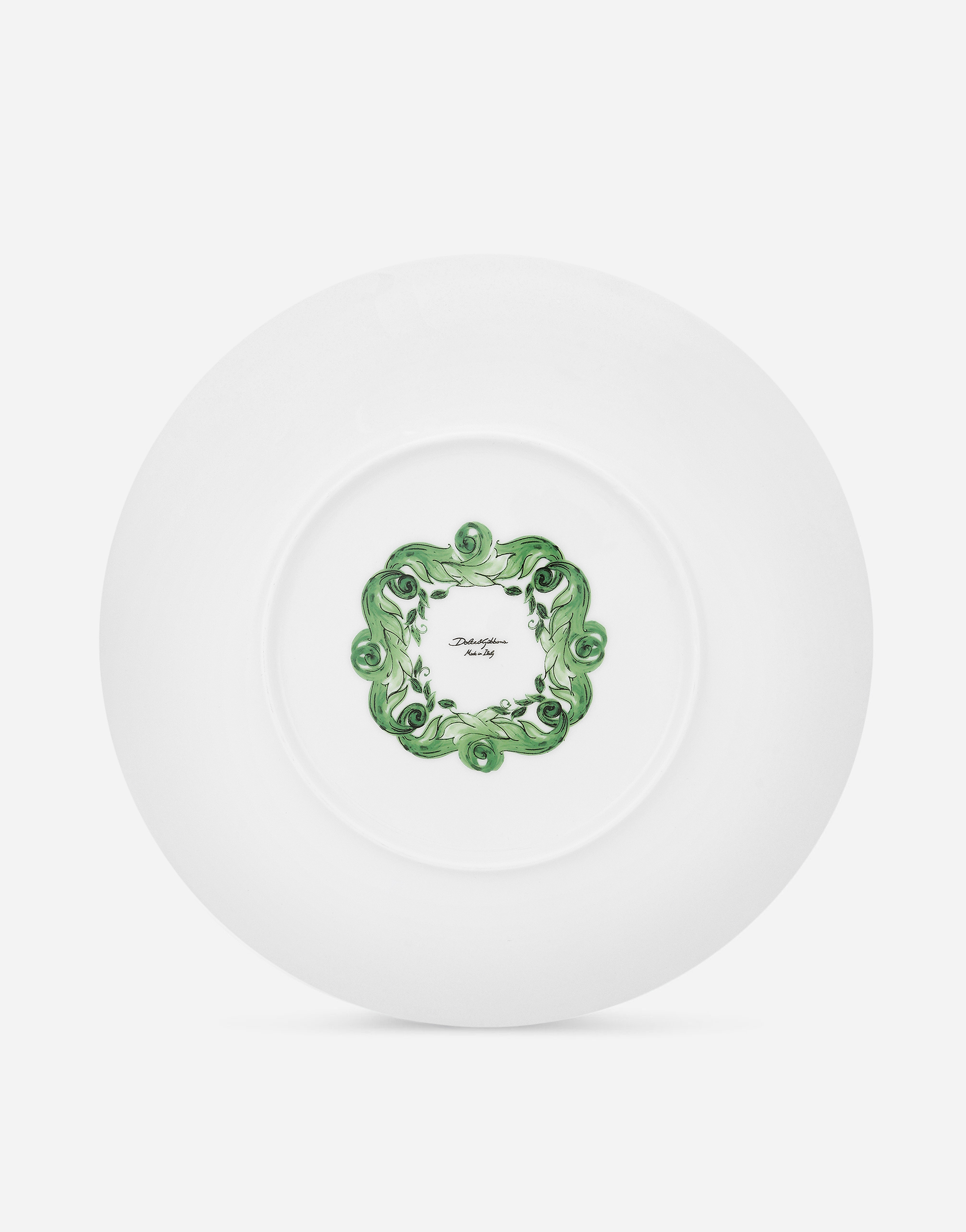 Dolce & Gabbana Porcelain Charger Plate In Multicolor