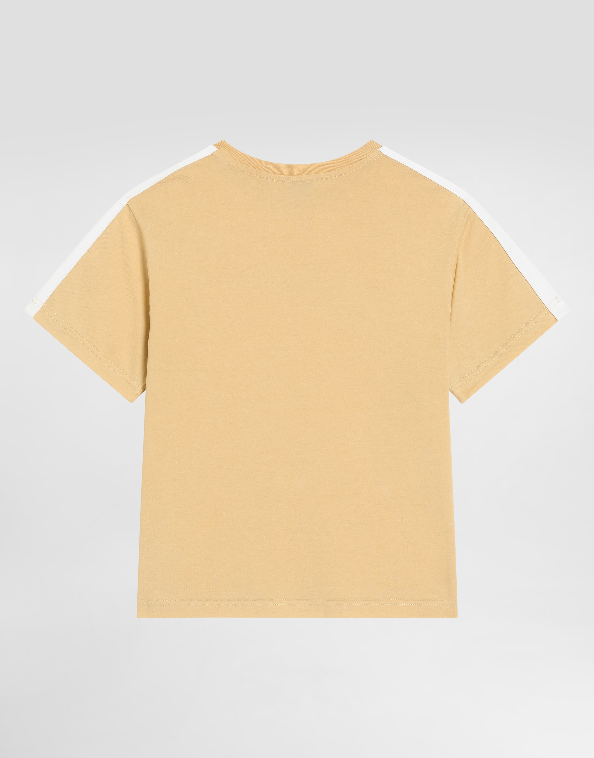 Dolce & Gabbana Shoulder Stripe T-shirt In Yellow