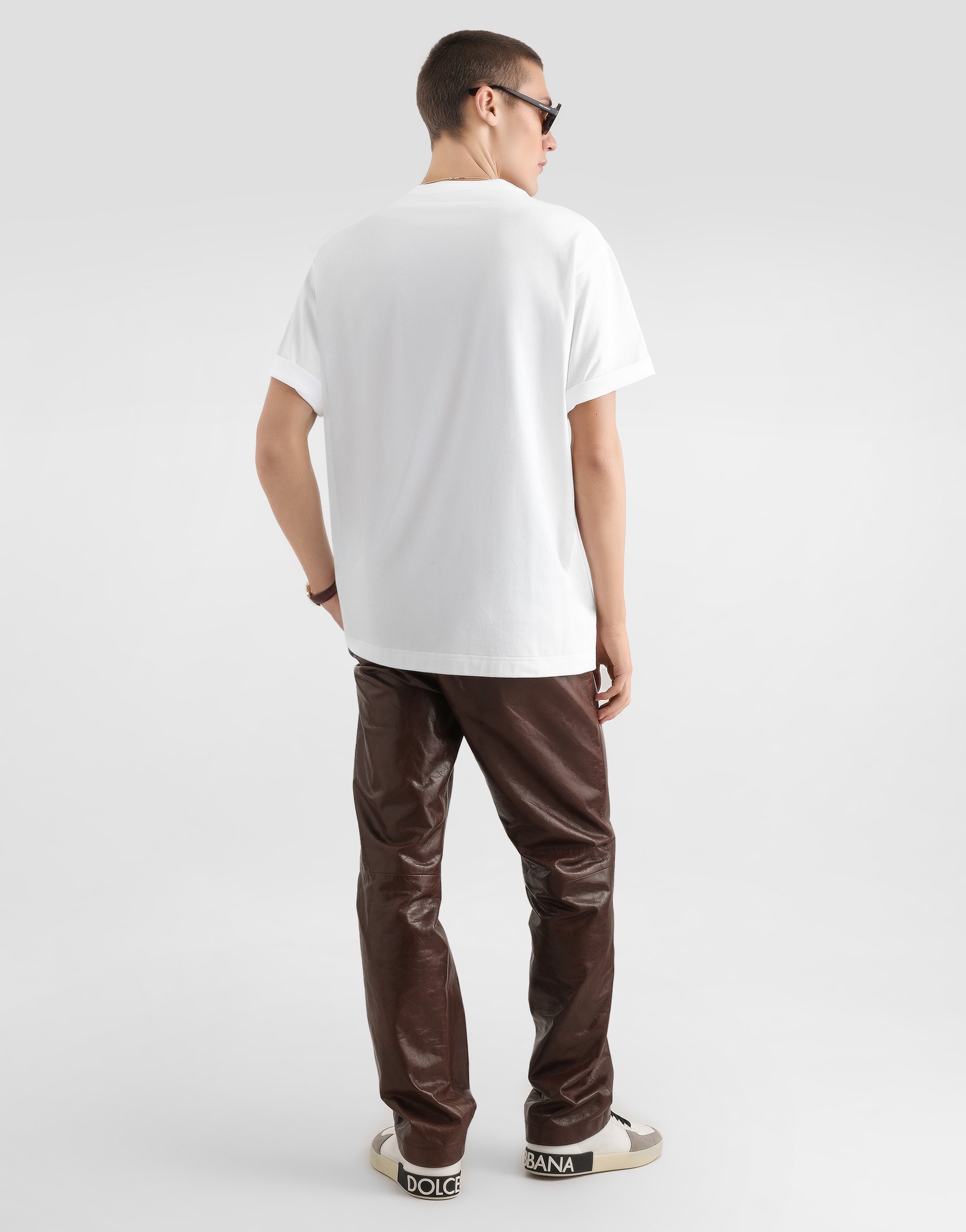 Jersey t-shirt with embroidery