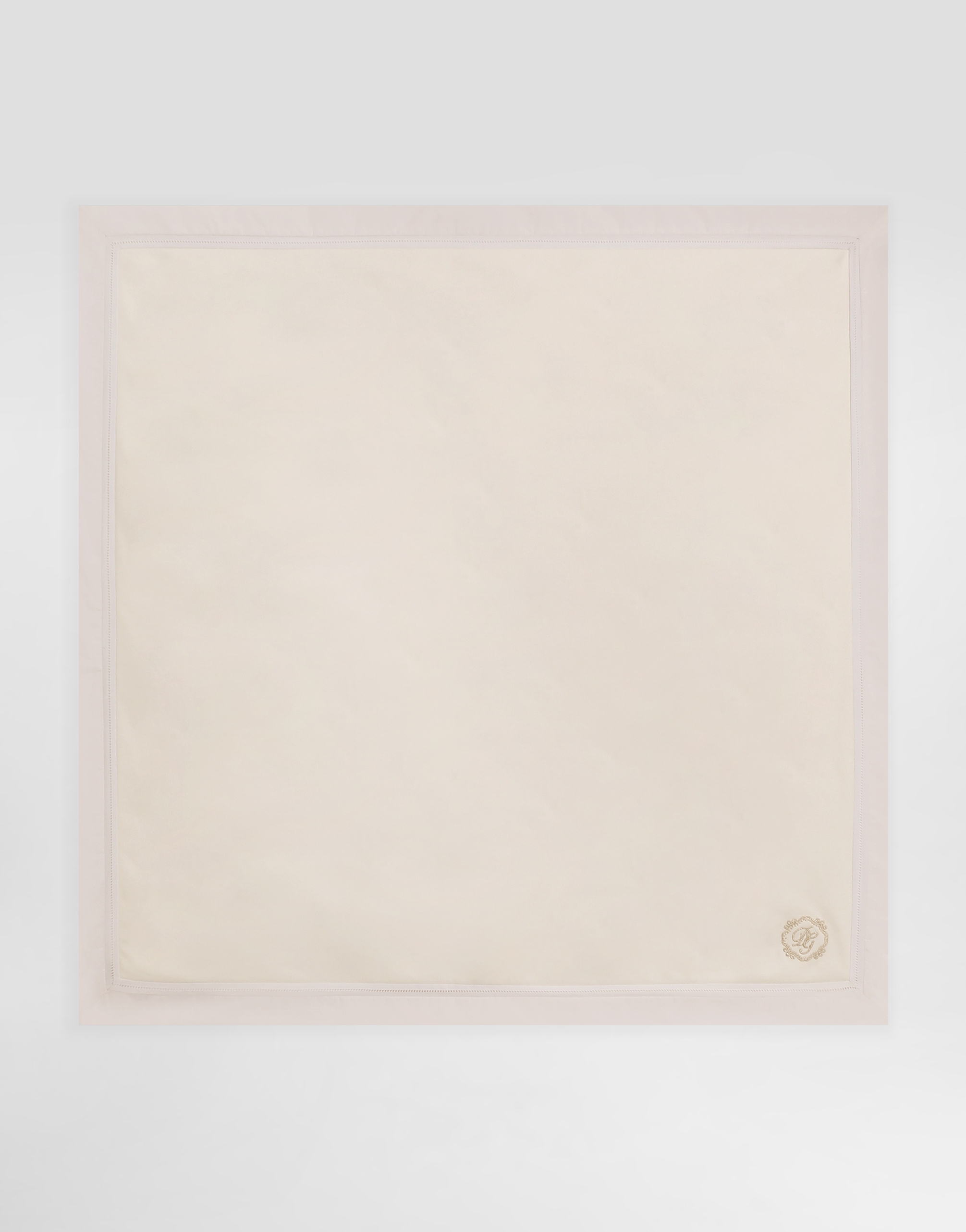Interlock blanket with logo and polka dots