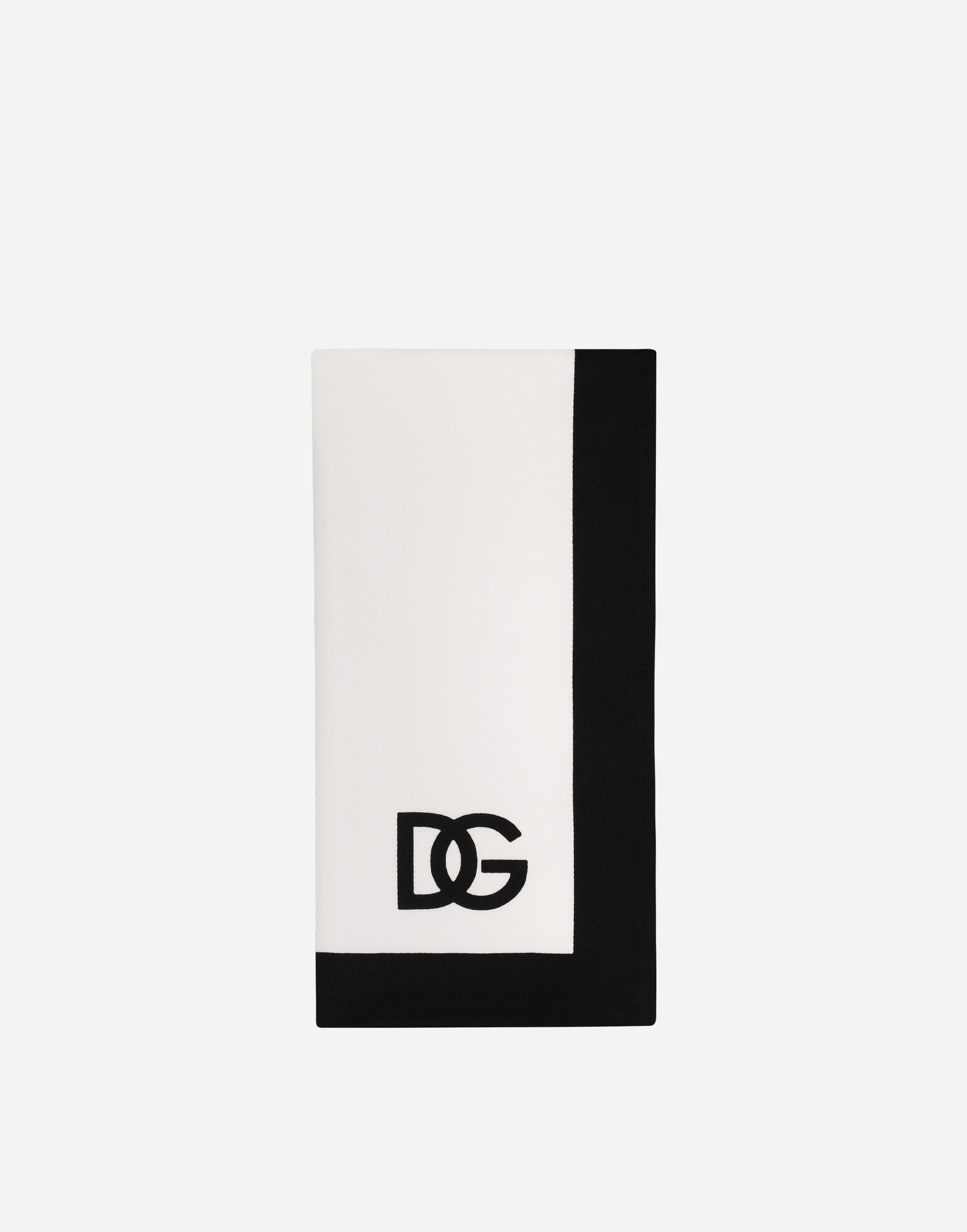 Dolce & Gabbana Set Of 2 Linen Napkins In Multicolor