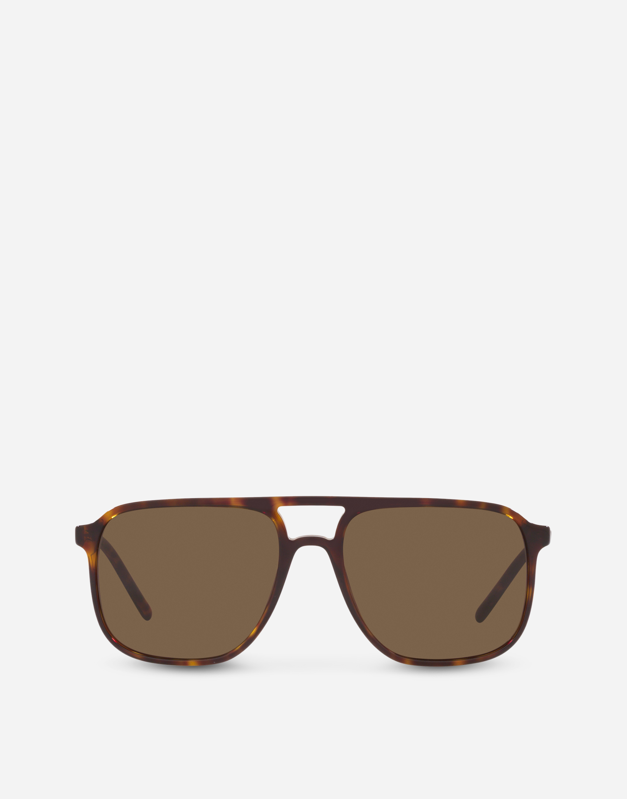 Dolce & Gabbana Thin Profile Sunglasses - Man Sunglasses Havana Acetate Onesize