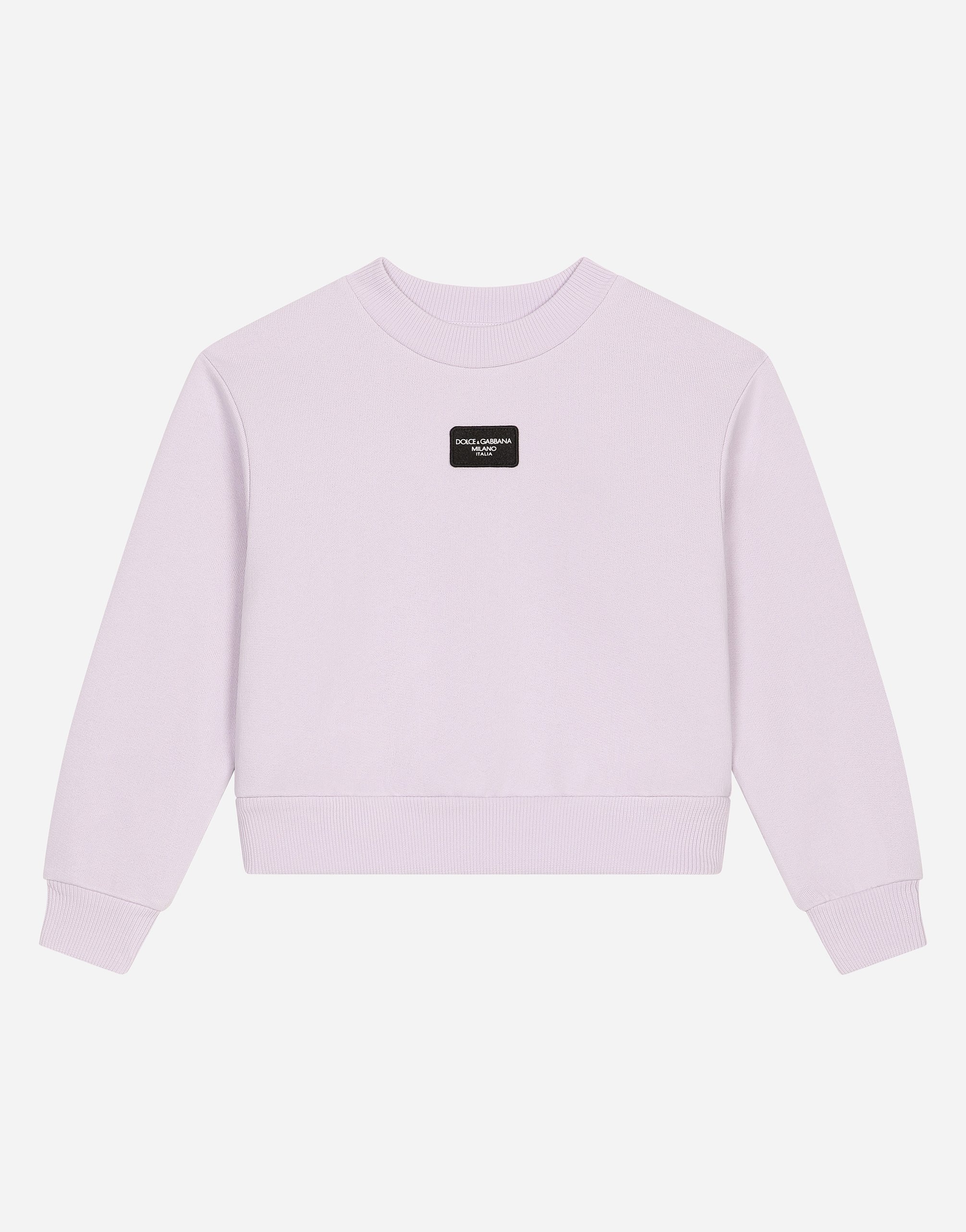 Dolce & Gabbana Felpa Giroc.man.lung In Lilac
