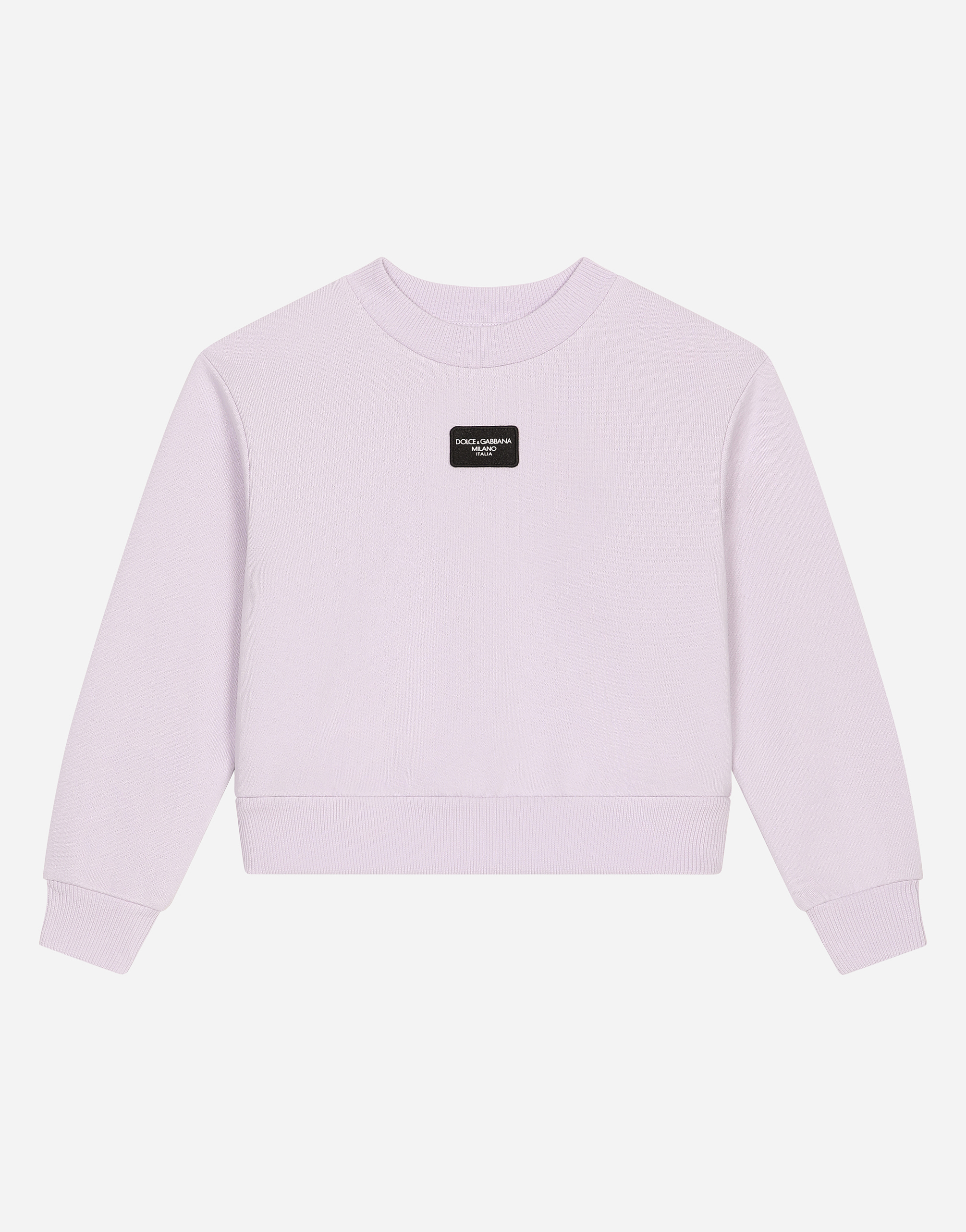Dolce & Gabbana Felpa Giroc.man.lung In Lilac