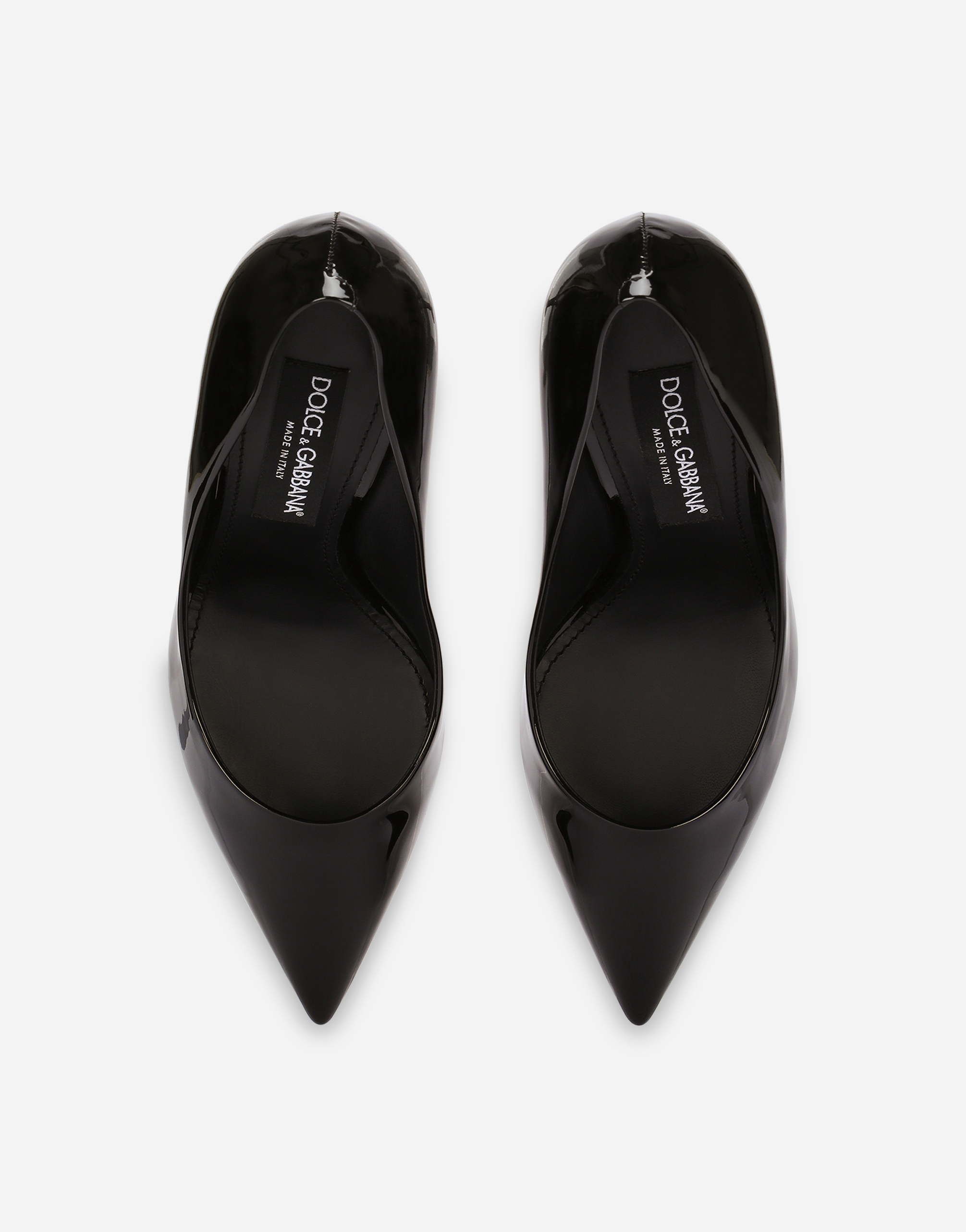 Shop Dolce & Gabbana Patent Leather Cardinale Pumps In Black