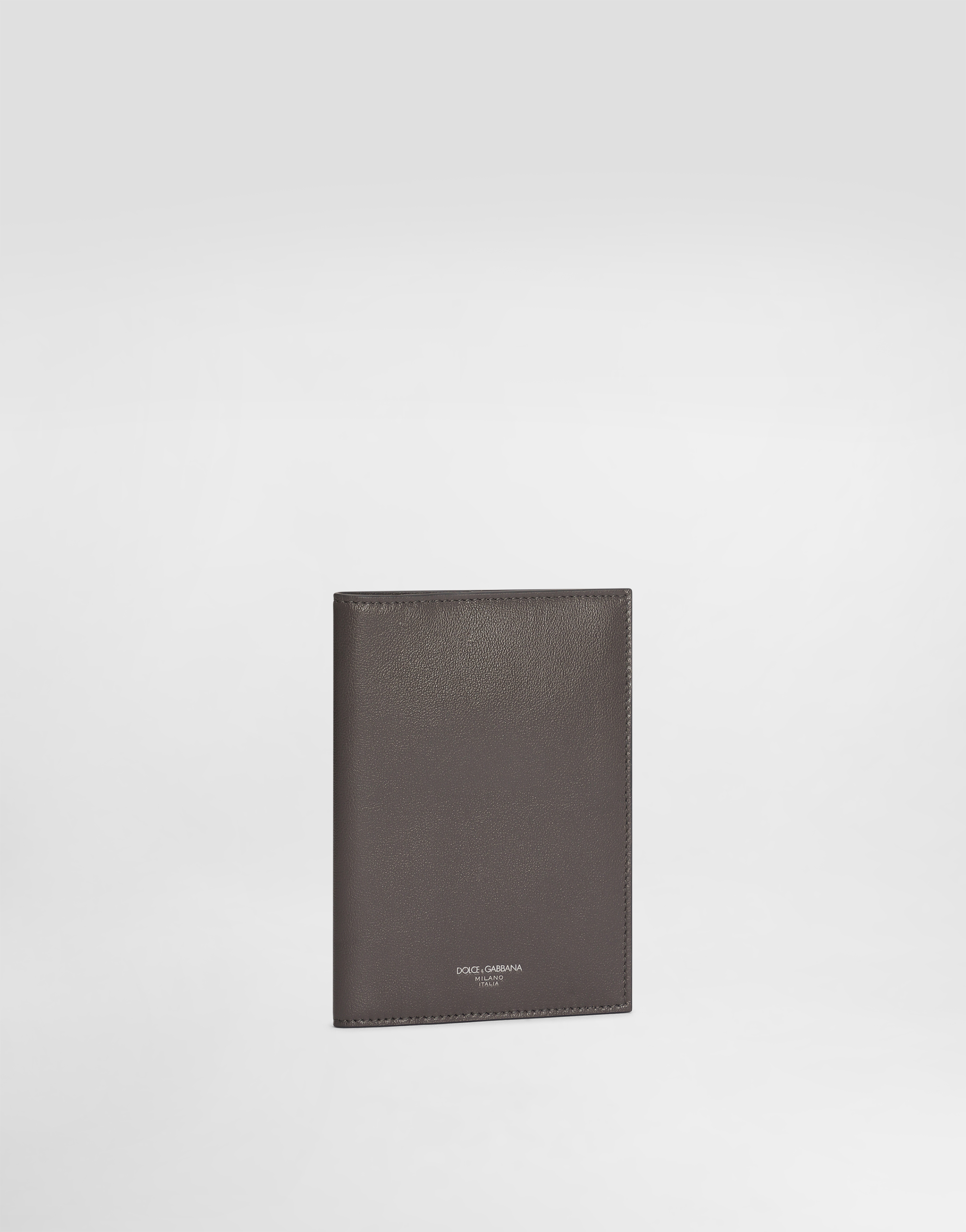 Dolce & Gabbana Logo Lettering Bifold Wallet In Grey