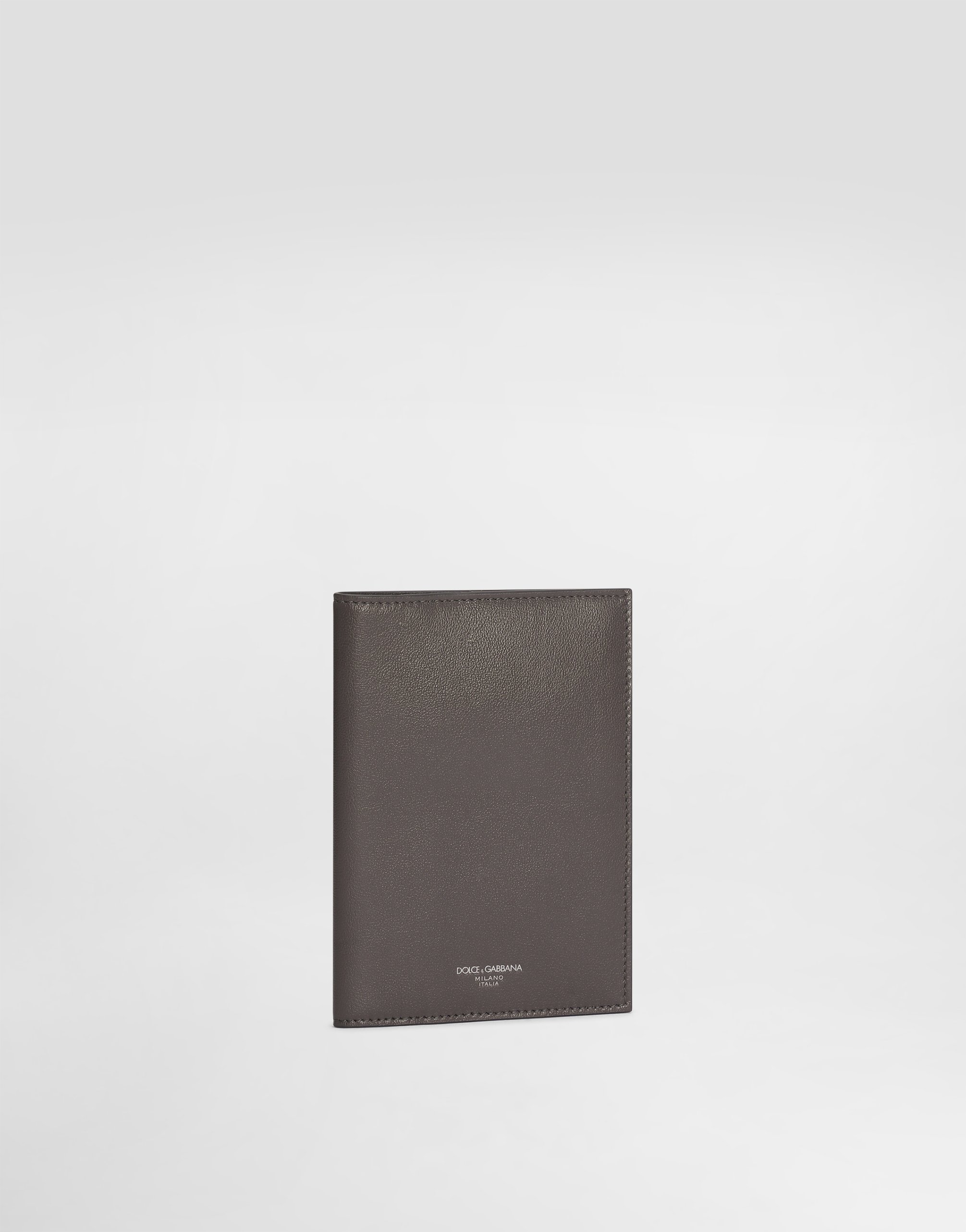Dolce & Gabbana Logo Lettering Bifold Wallet In Grey