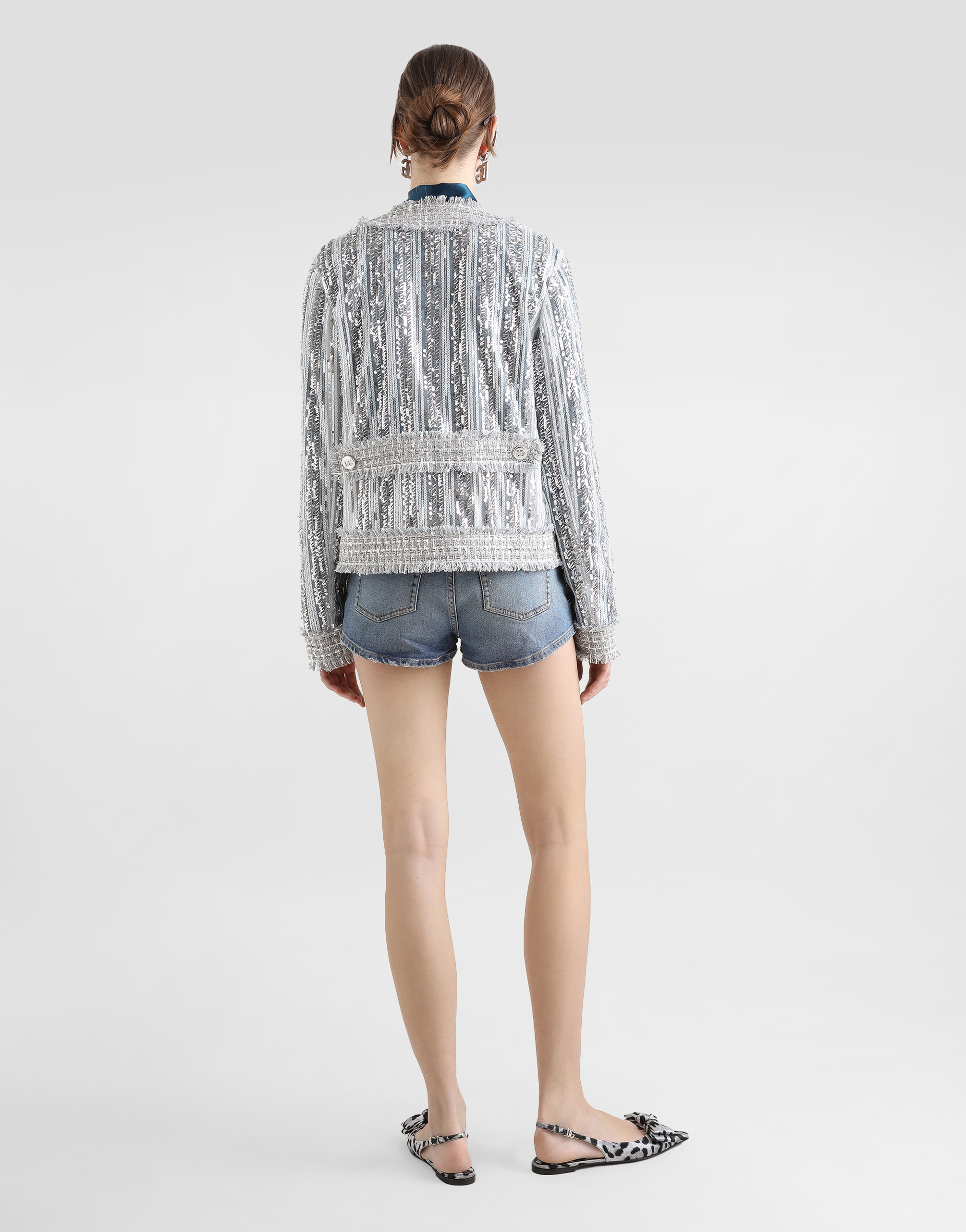 Dolce & Gabbana Denim Shorts In Multicolor