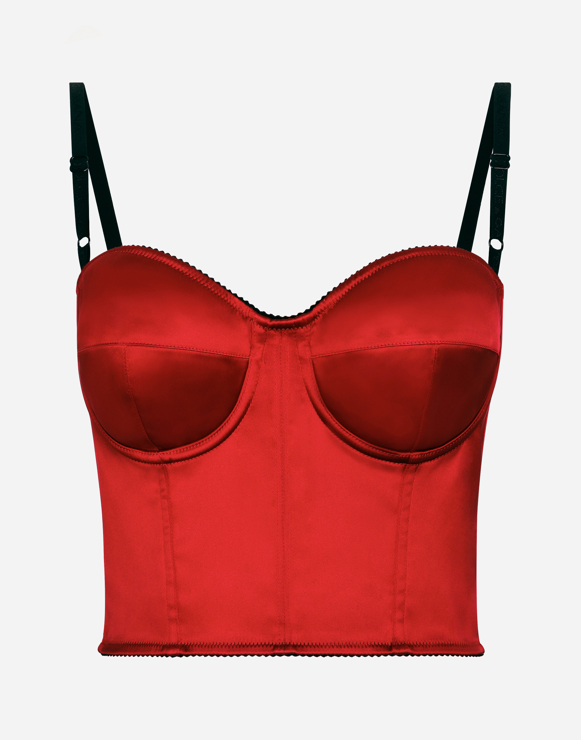 DOLCE & GABBANA SATIN CORSET TOP