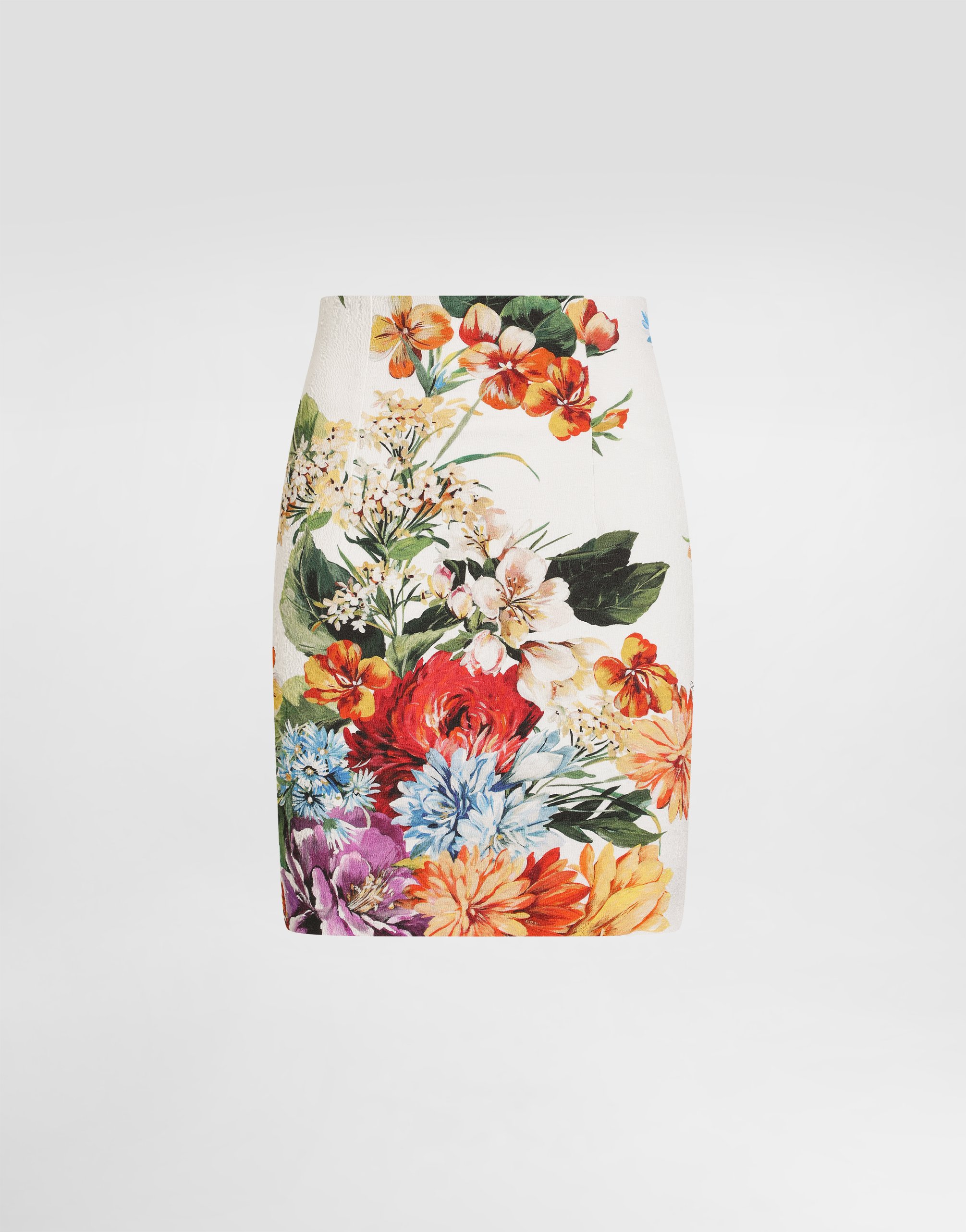 Dolce & Gabbana Flower Bouquet-print Mini Skirt - Woman Skirts Print