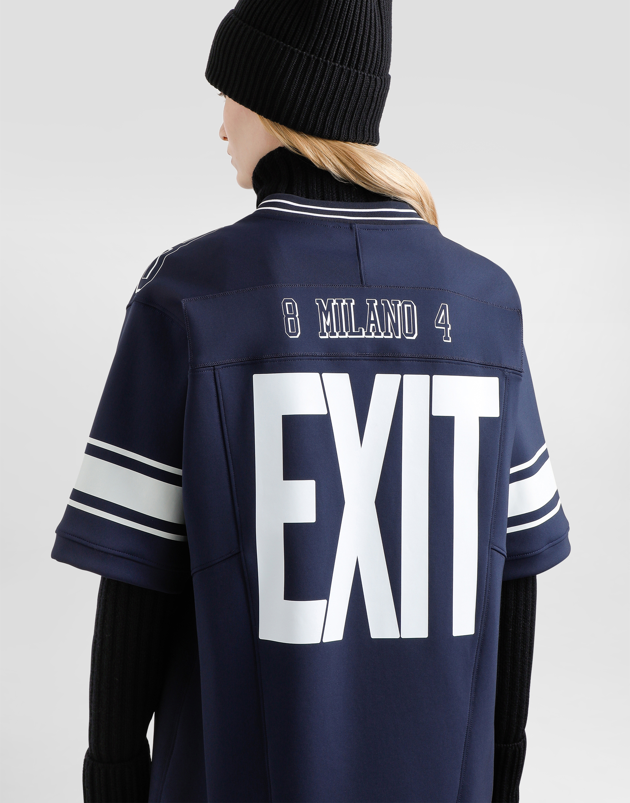 T-shirt with print and patch