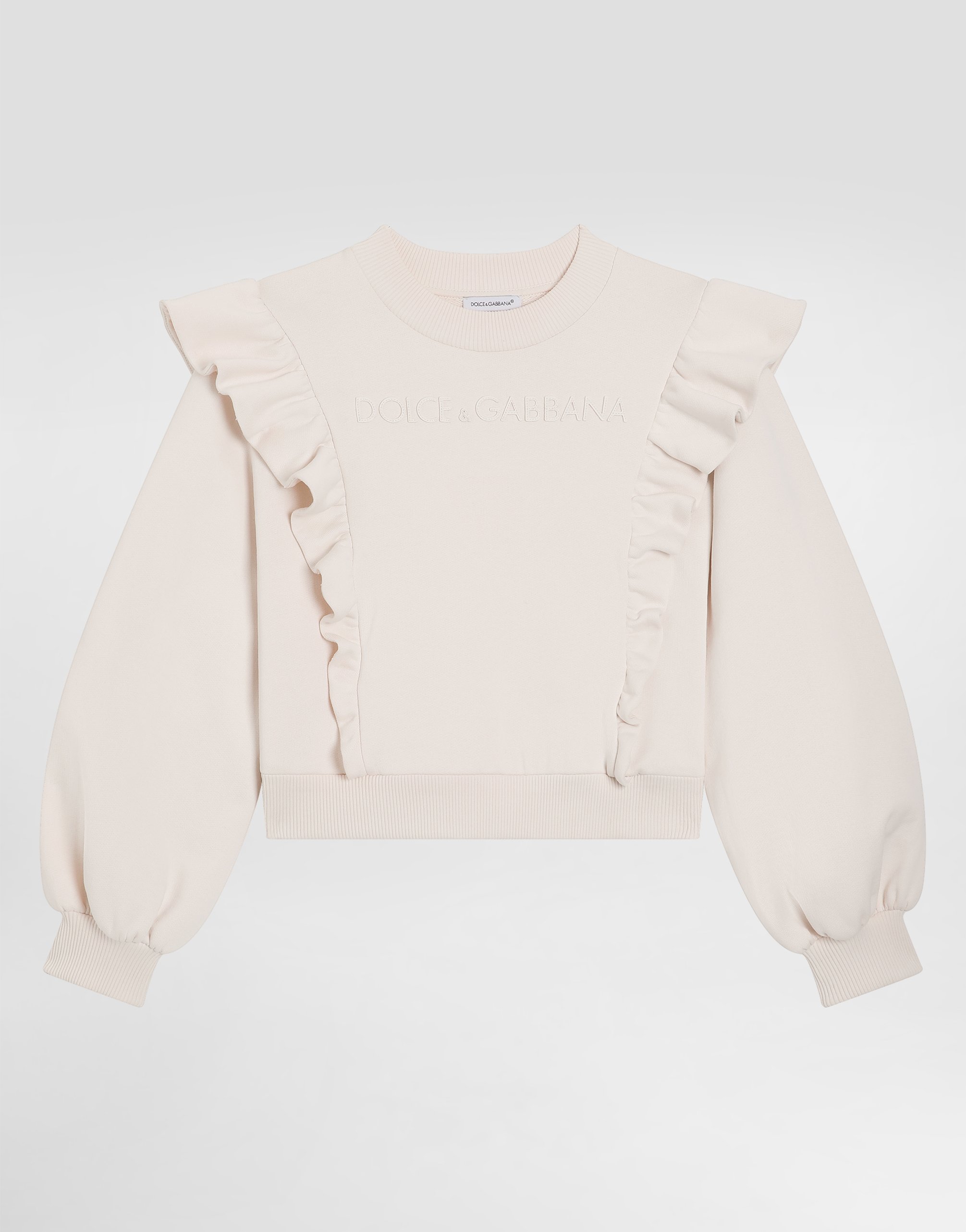 Sweatshirt with laser-cut DG logo