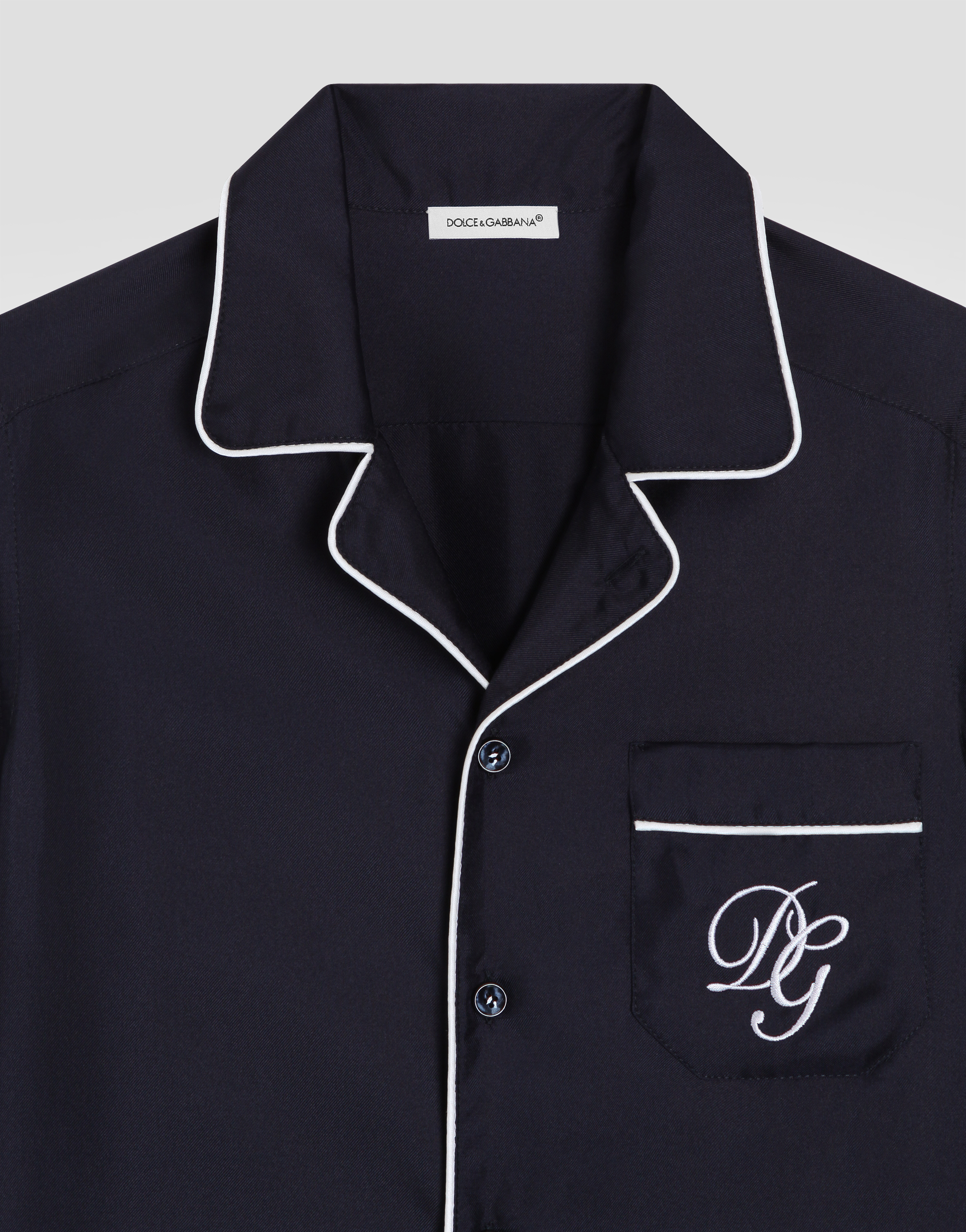 Twill shirt with DG embroidery