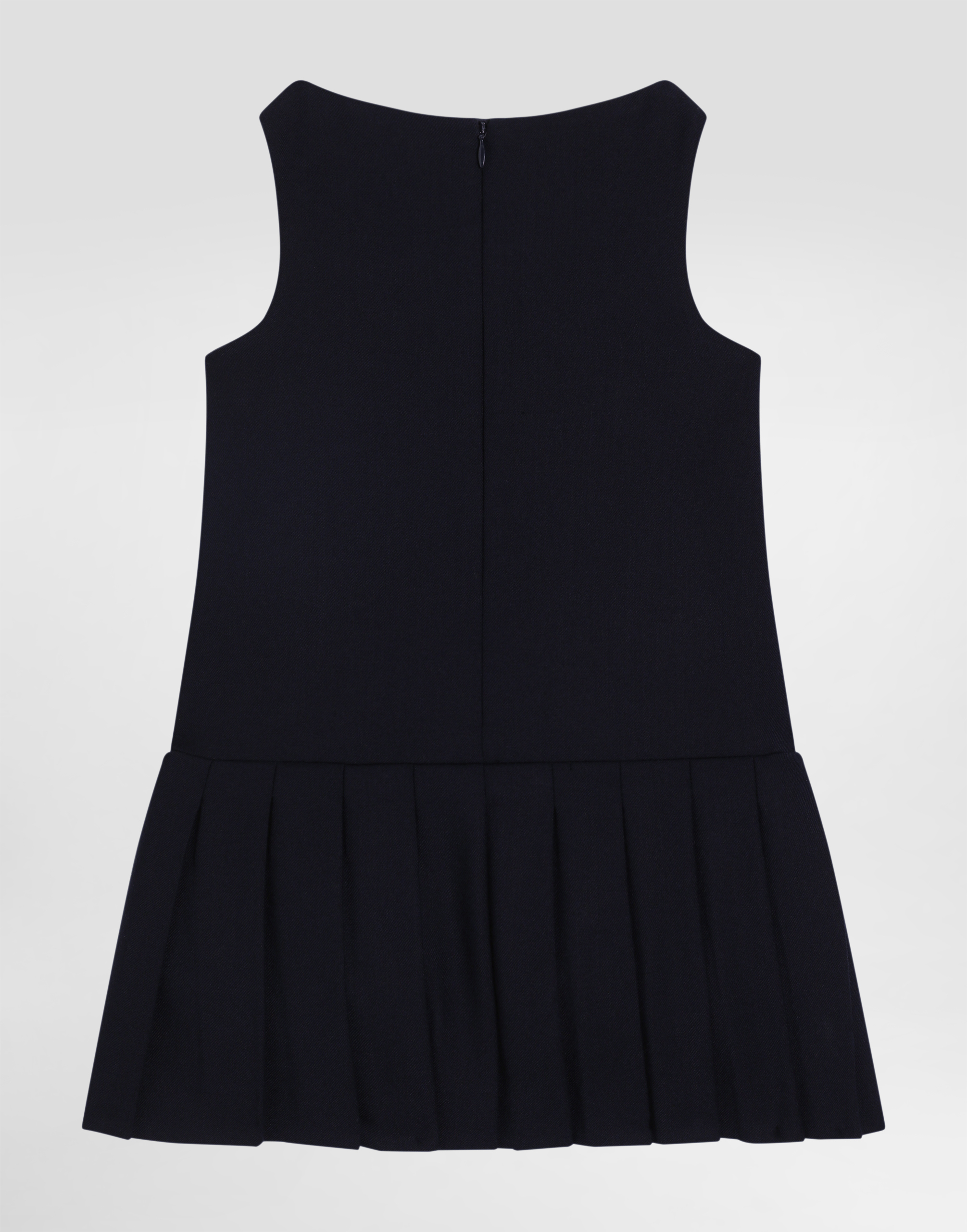 Dolce & Gabbana Wool Canvas Dress In Black