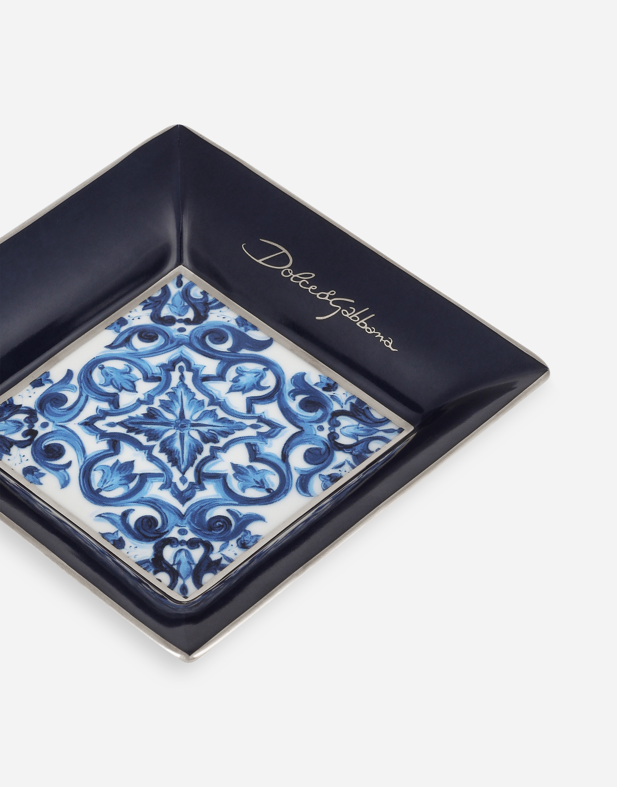  Dolce & Gabbana Porcelain Trinket Tray - Mann Ablageschalen Mehrfarbig Onesize 
