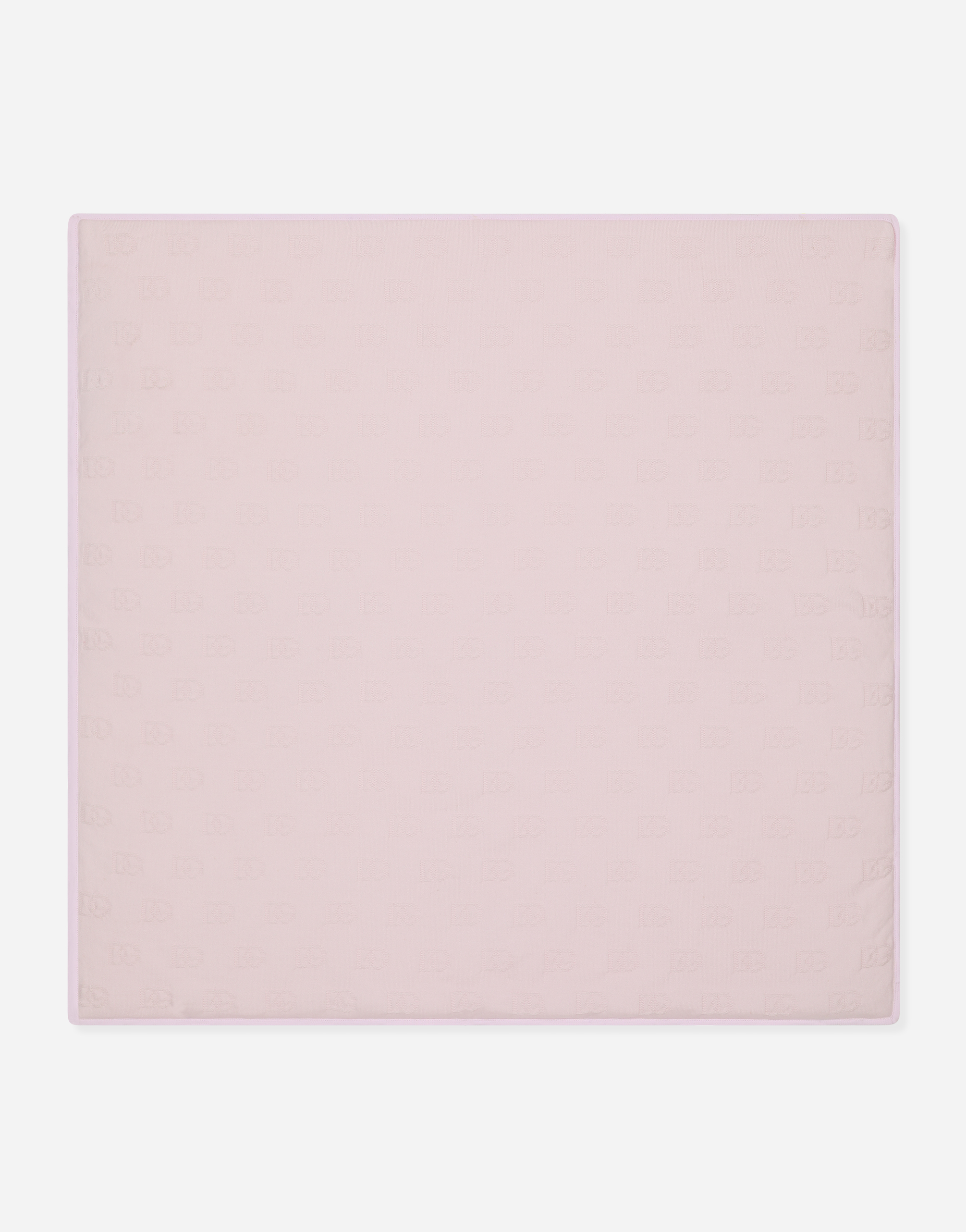 DOLCE & GABBANA JERSEY BLANKET WITH JACQUARD DG LOGO