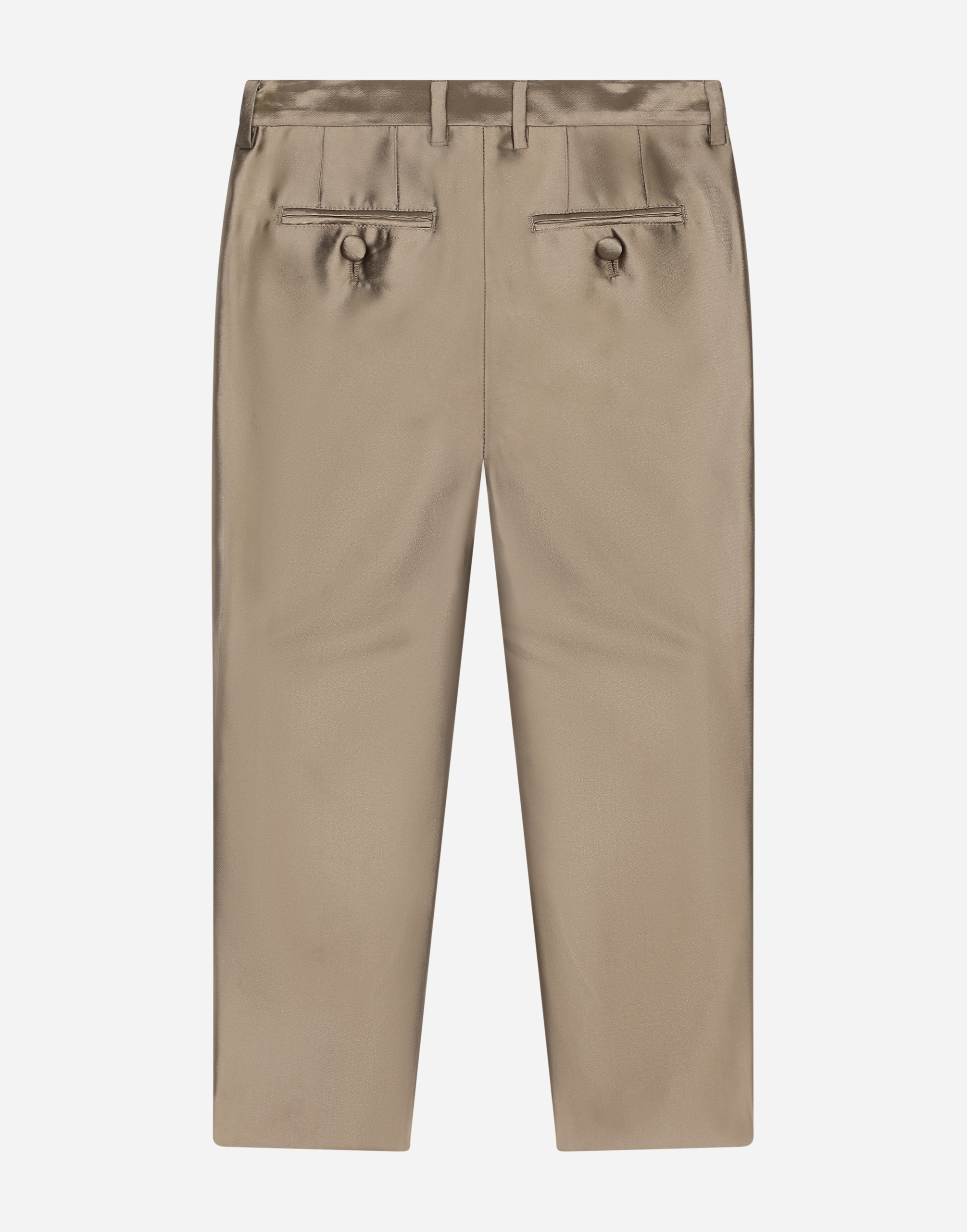 Dolce & Gabbana Classic Mikado Silk Pants In Green