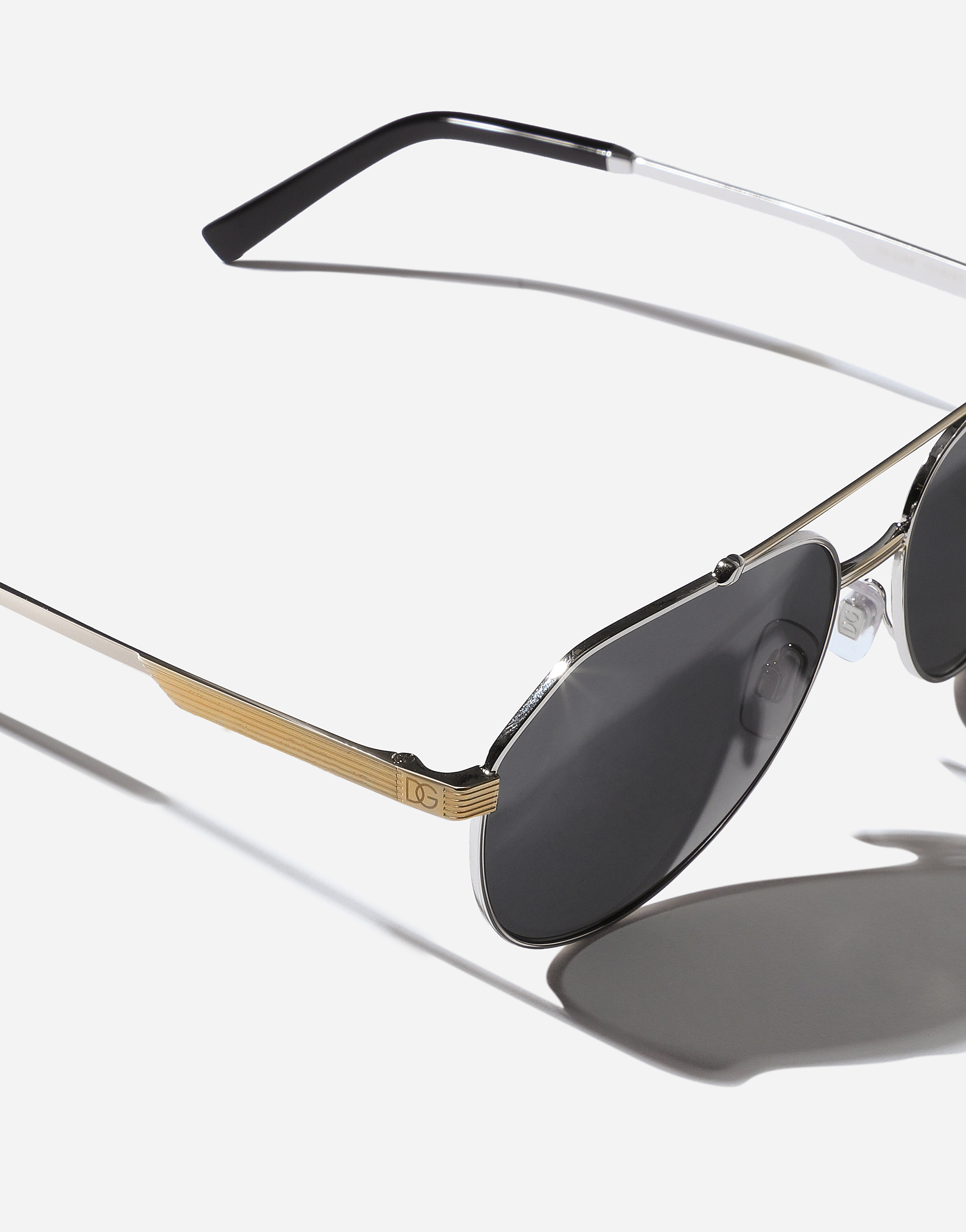 Dolce & Gabbana Gros Grain Sunglasses In Black