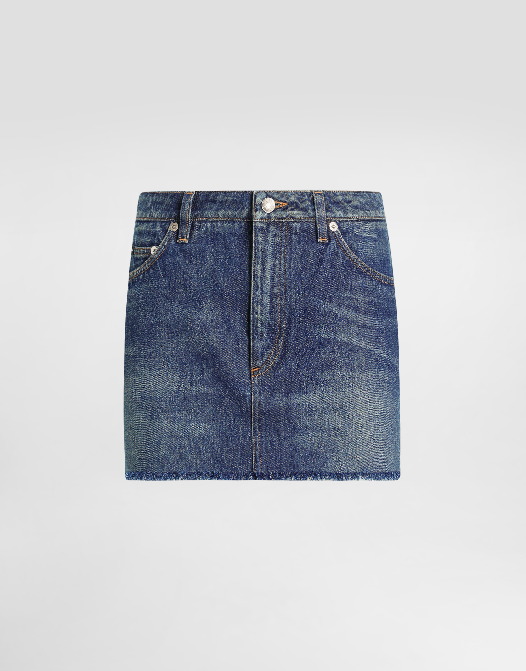DOLCE & GABBANA DENIM MINISKIRT 