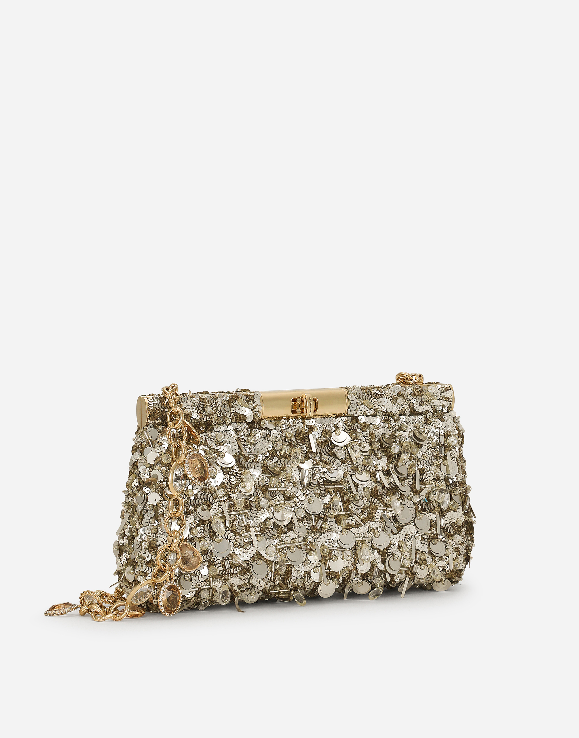  Dolce & Gabbana Dolce & Gabbana Medium Marlene Shoulder Bag - Woman Clutches And Mini Bags Gold Onesize 