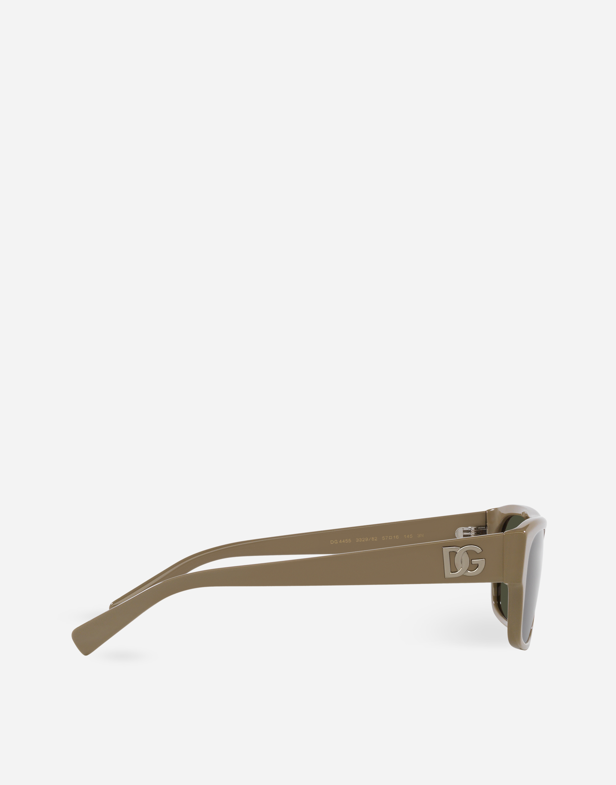 Shop Dolce & Gabbana Re-edition Sunglasses In Beige