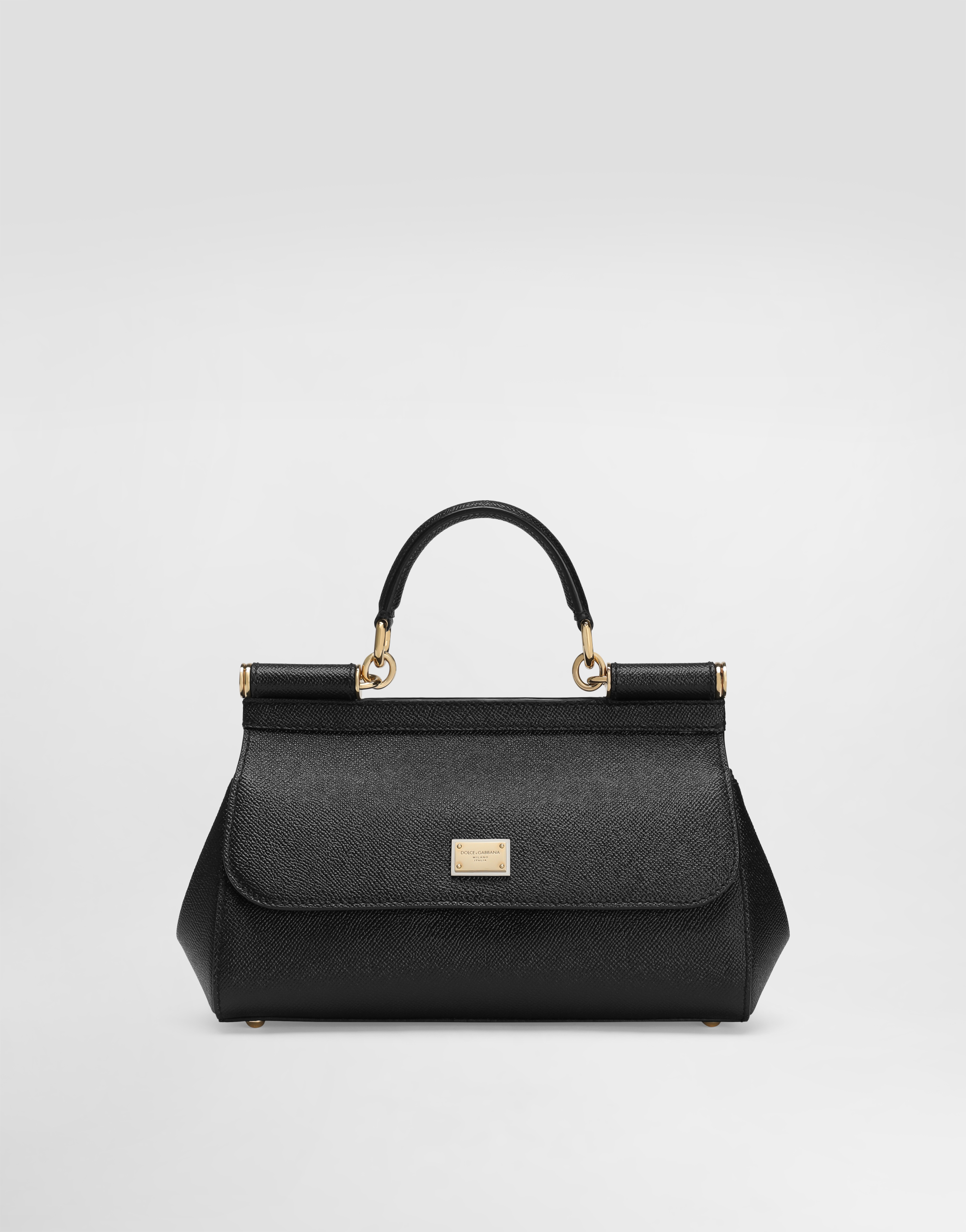 Dolce & Gabbana Medium Sicily Handbag In Black