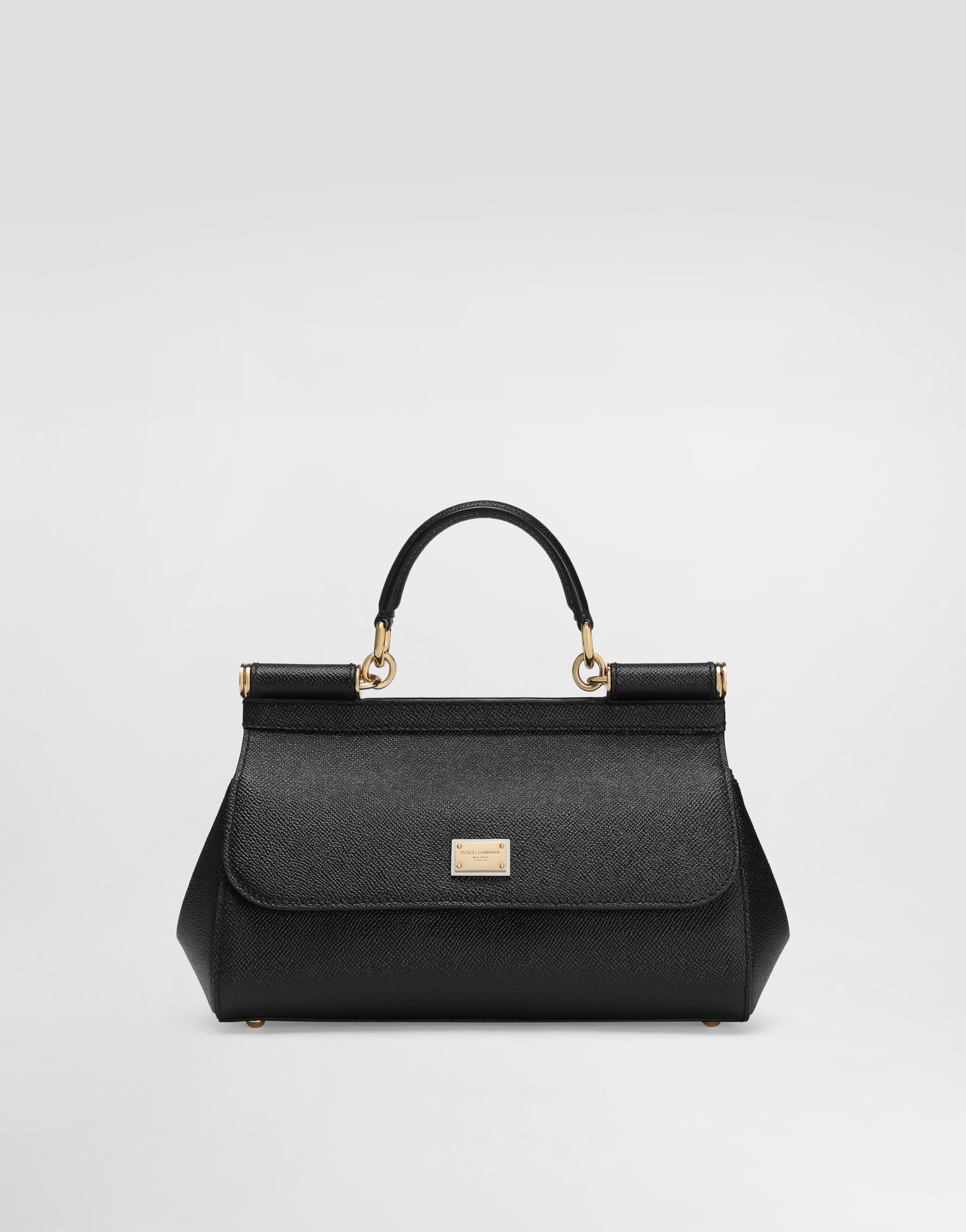 Dolce & Gabbana Medium Sicily Handbag In Black