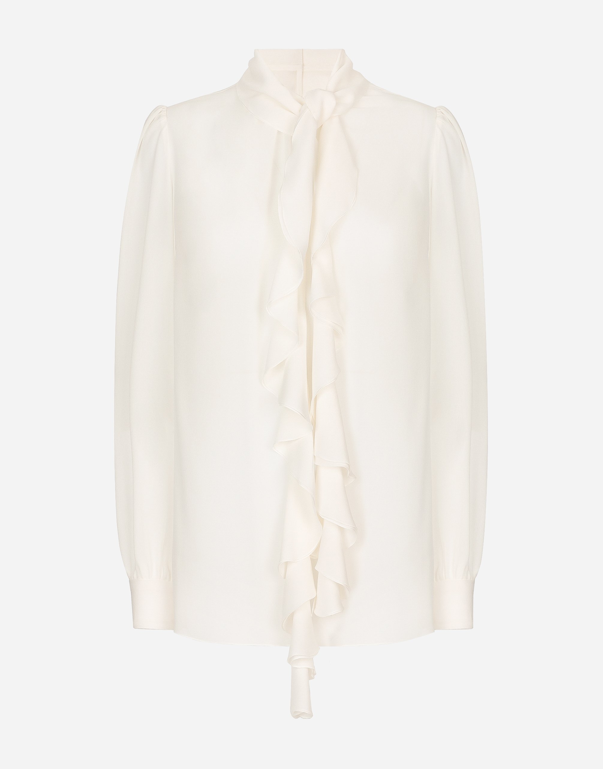 Georgette blouse with ruches