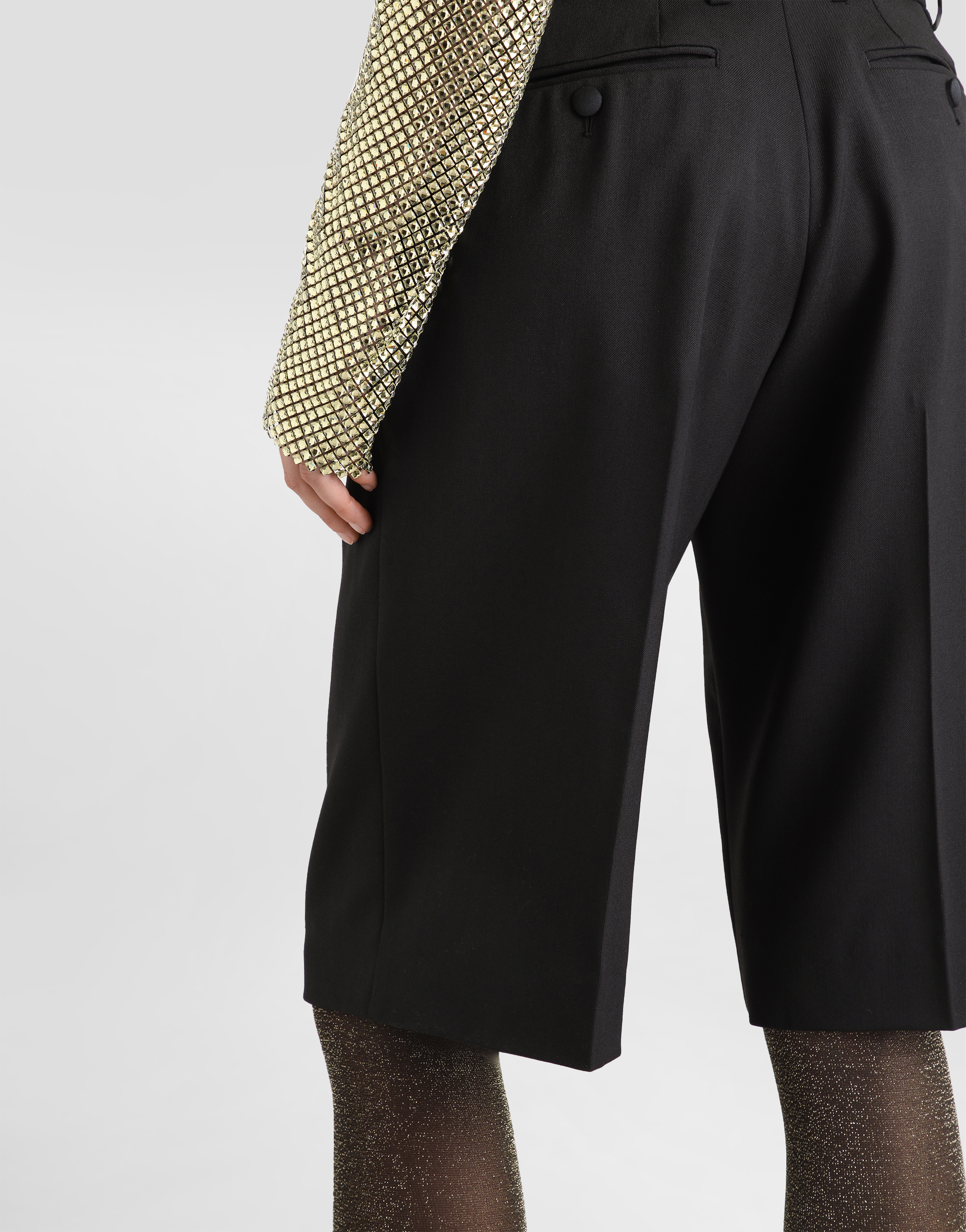 Dolce & Gabbana Tailored Knee-length Shorts In Black
