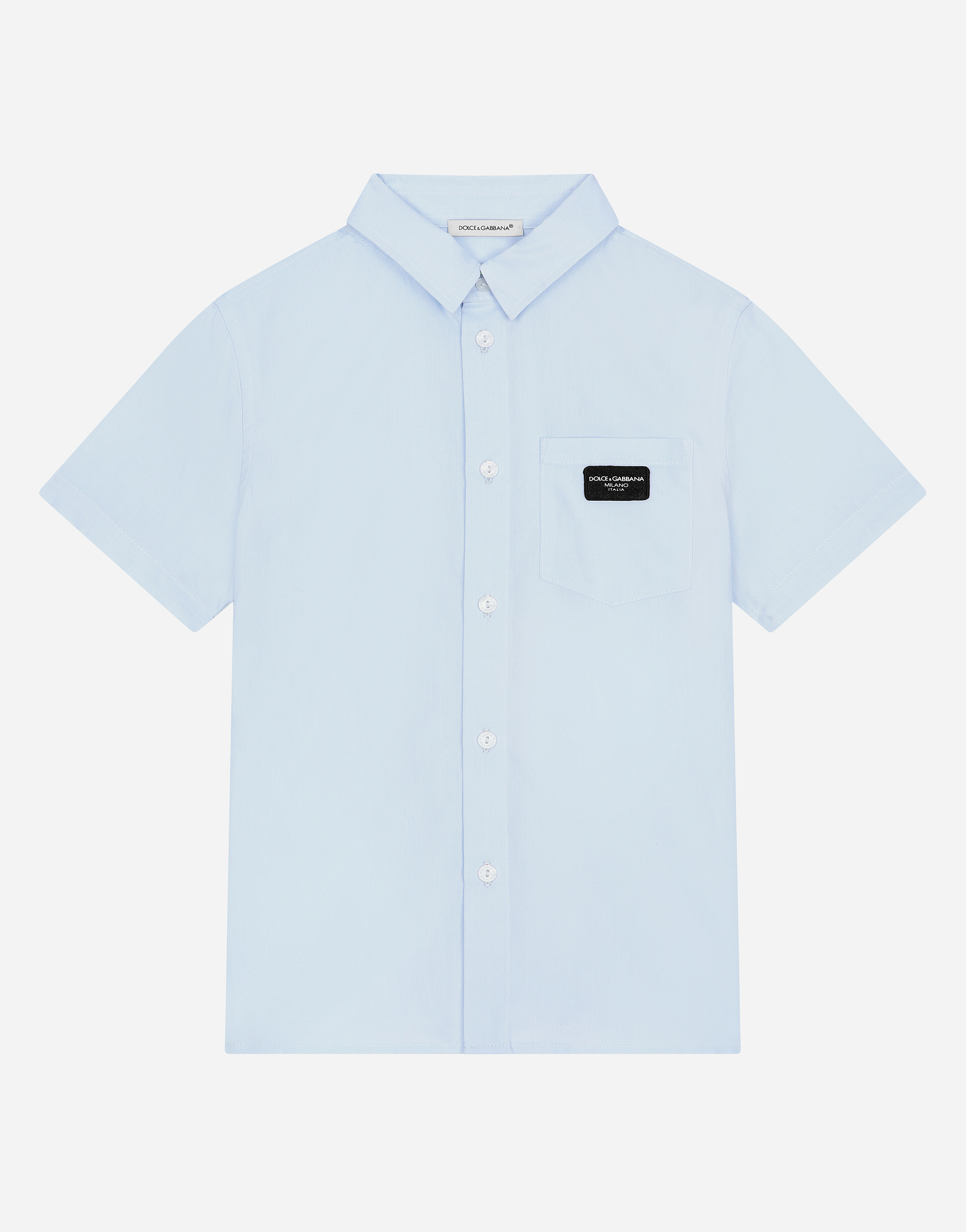 Oxford shirt with logo tag