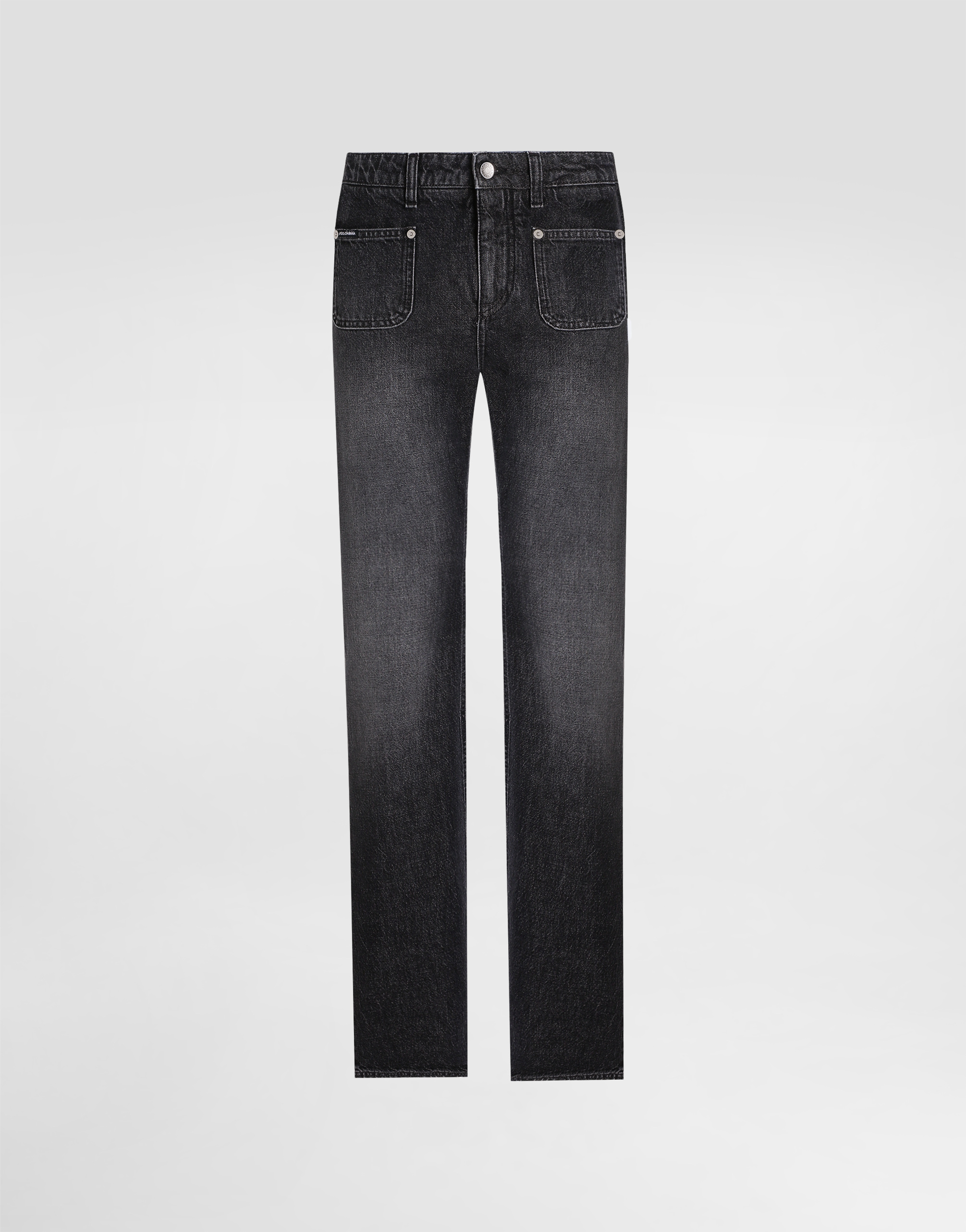Dolce & Gabbana Flared Denim Jeans In Multicolor