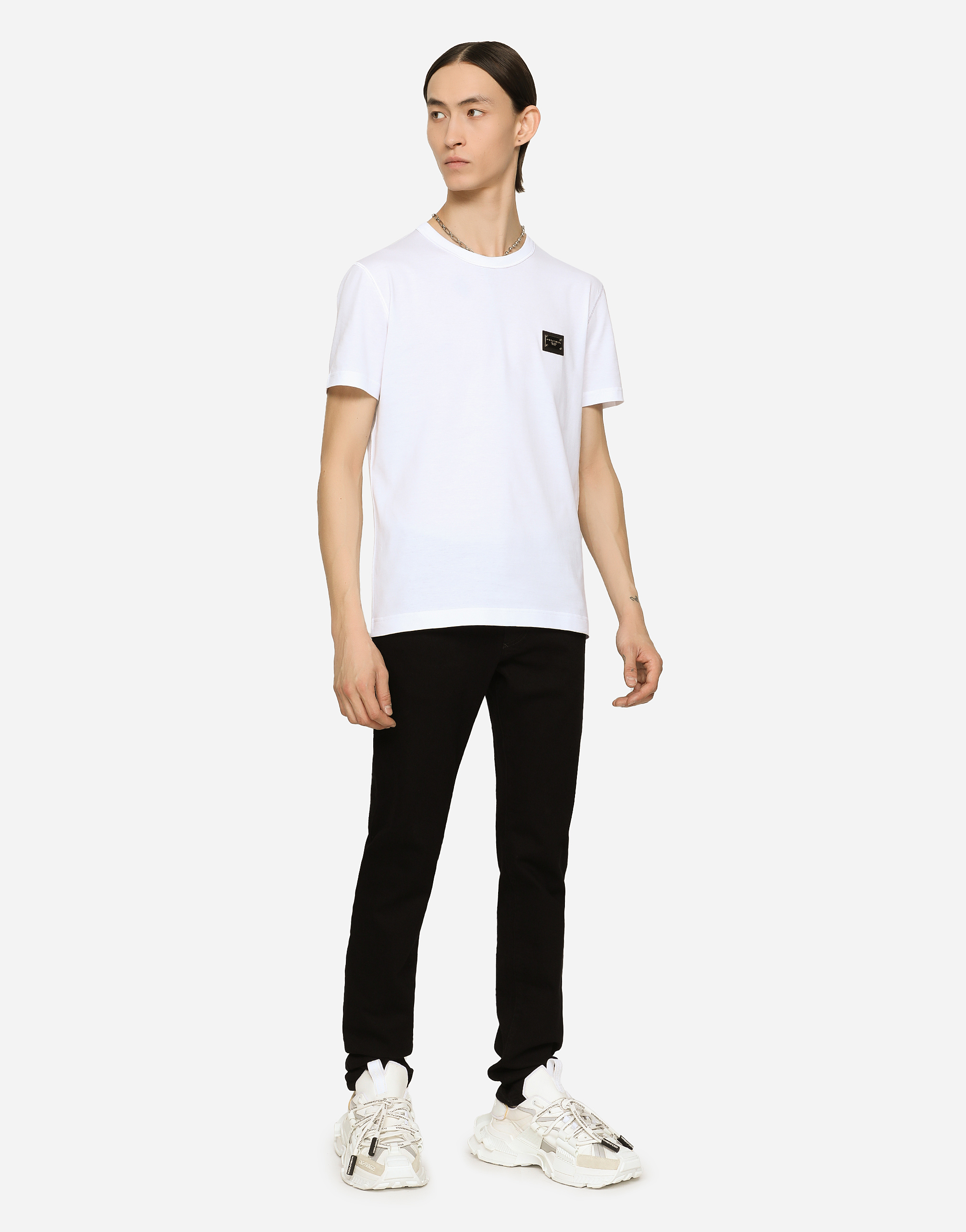 Dolce & Gabbana Slim-fit Stretch Denim Jeans In Multicolor