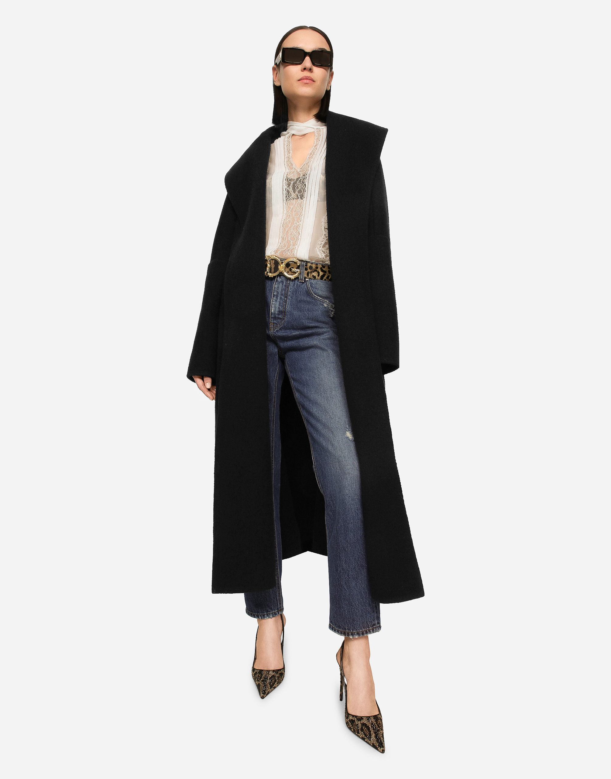 DOLCE & GABBANA BOYFRIEND JEANS IN MEDIUM BLUE DENIM