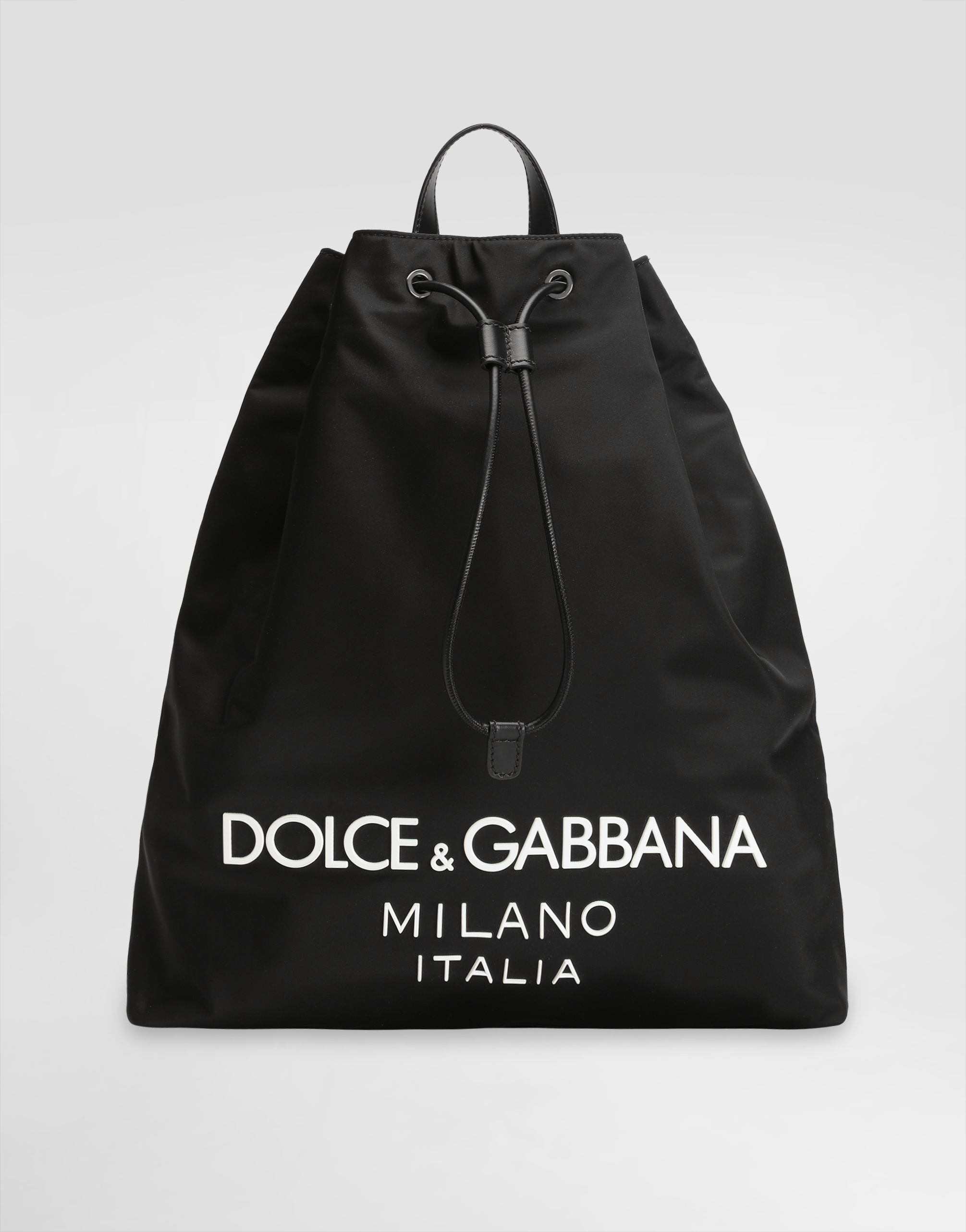 Dolce & Gabbana Nylon Backpack - Man Backpacks And Fanny Packs Black Nylon Onesize