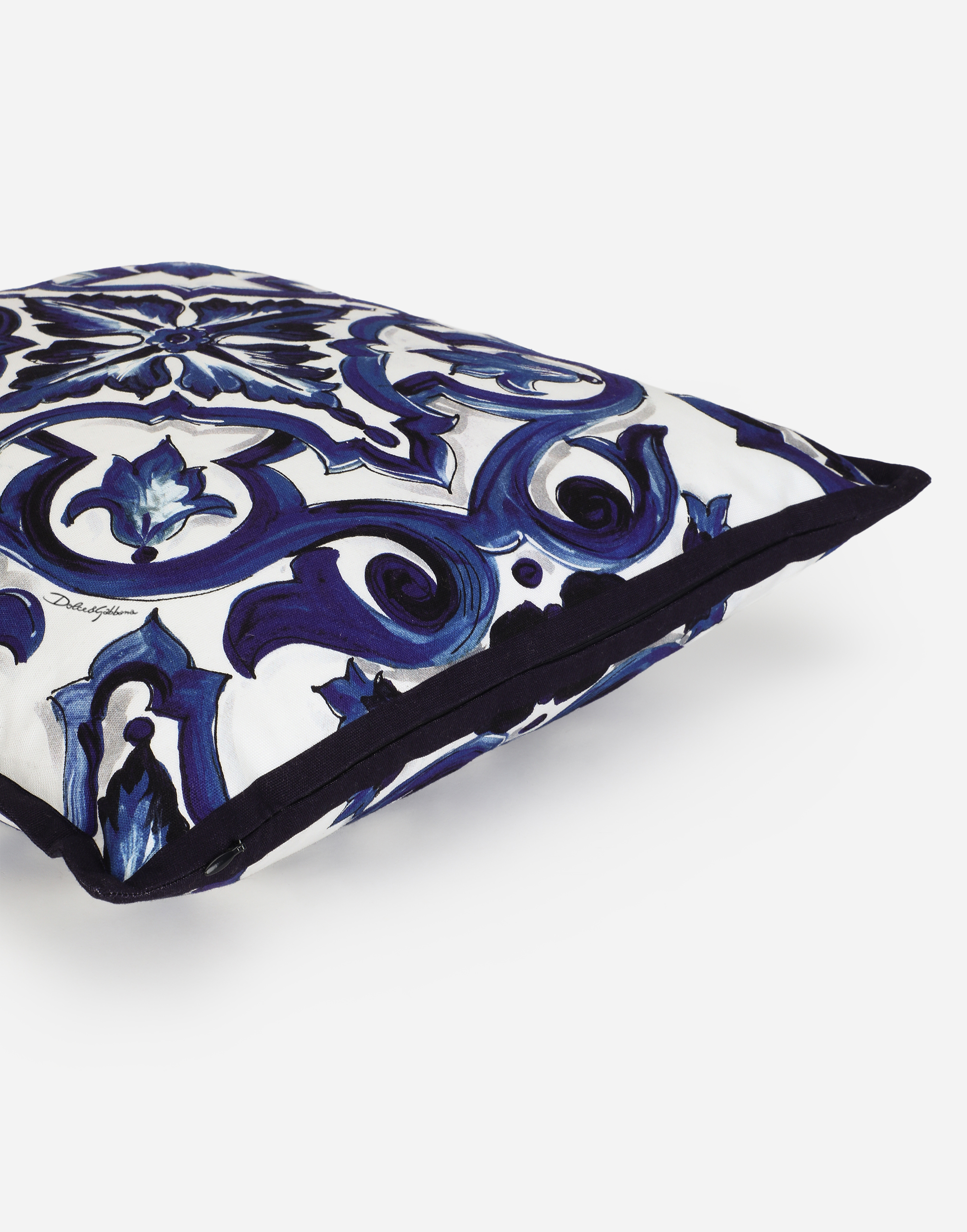Dolce & Gabbana Small Canvas Cushion In Multicolor