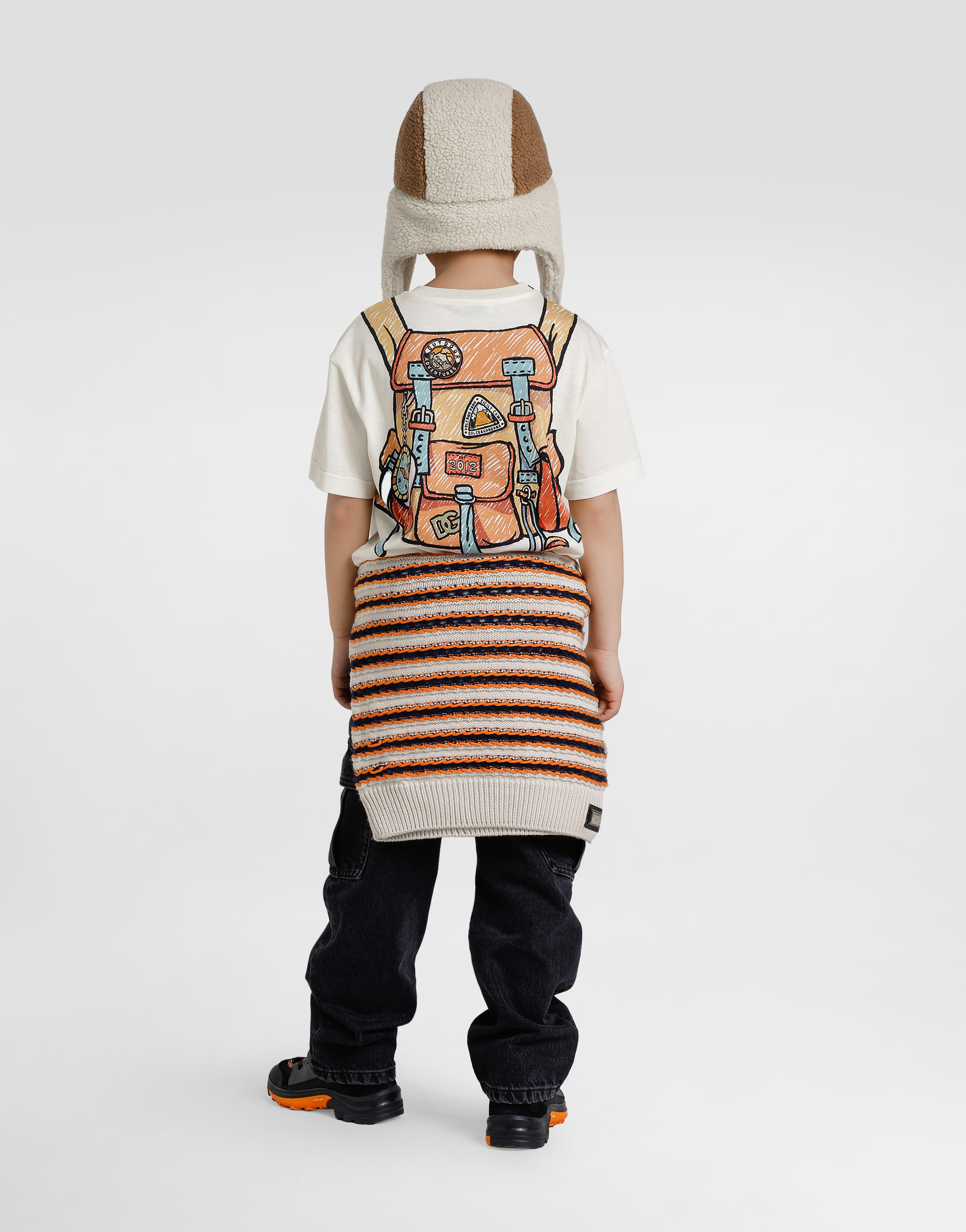 Jerseyt-shirt with backpack print