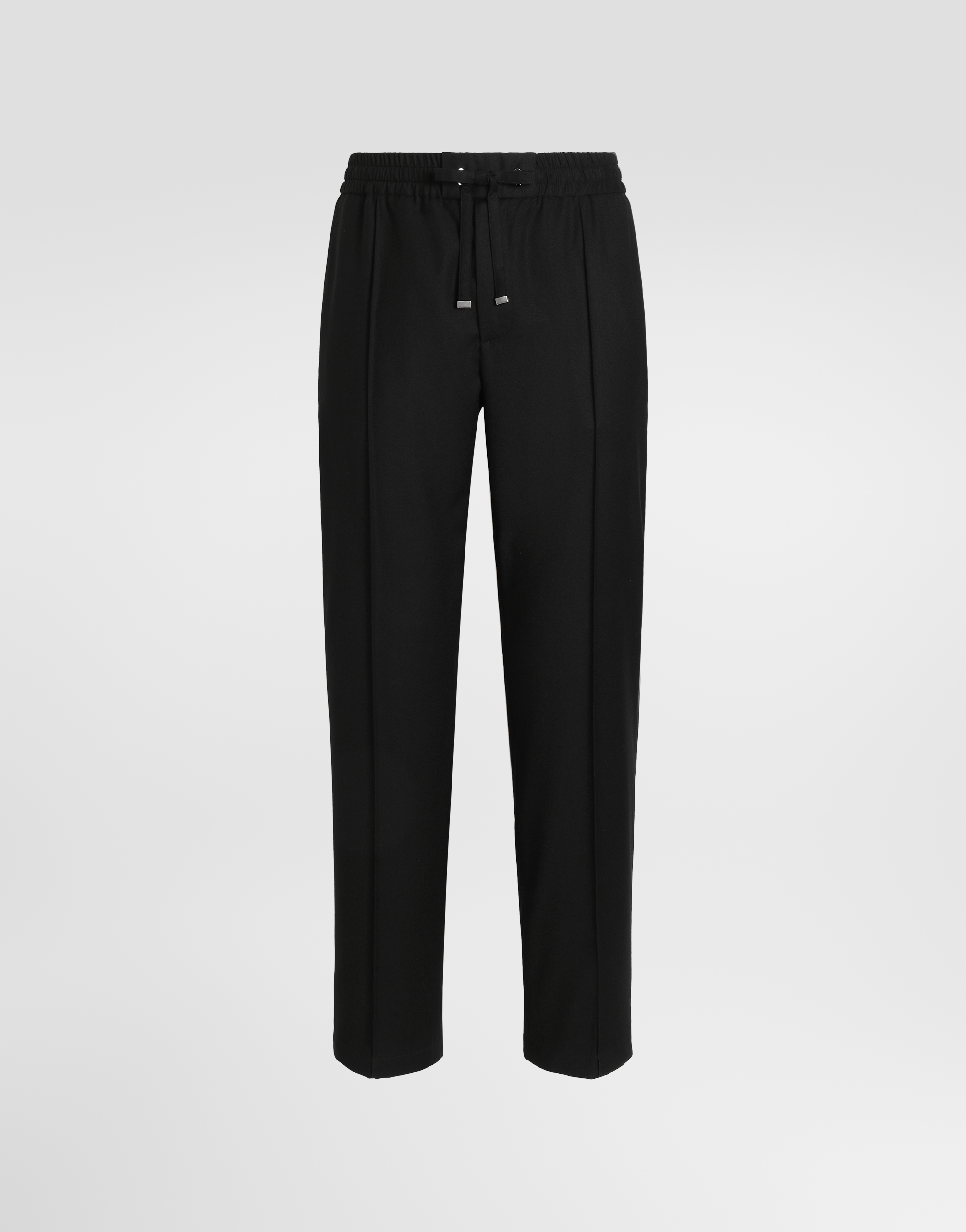 ブラックのメンズ Flannel jogging trousers | Dolce&Gabbana®