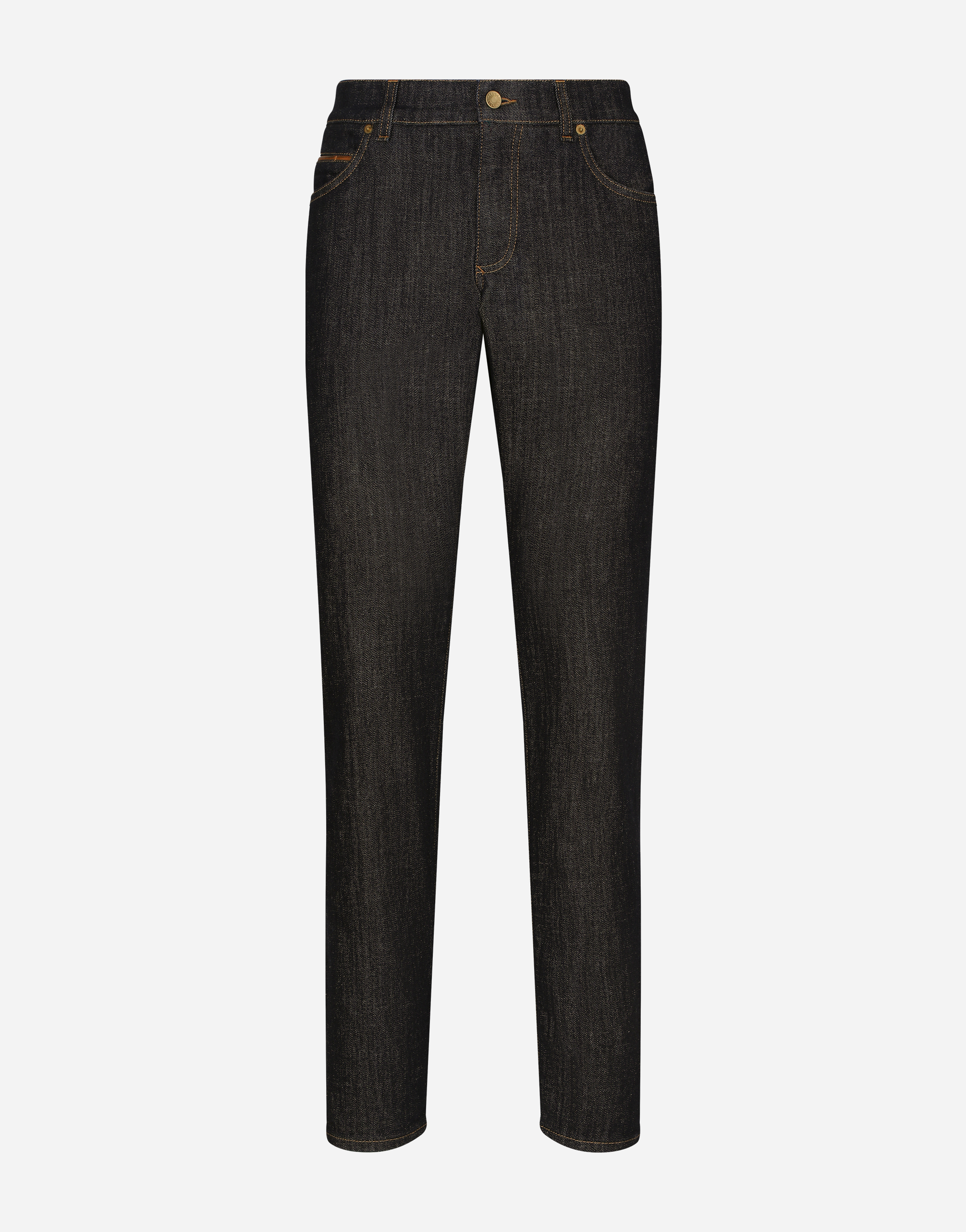 Dolce & Gabbana Male Blue Pantalone - Man Denim Multi-Colored Size 54 - Image 1