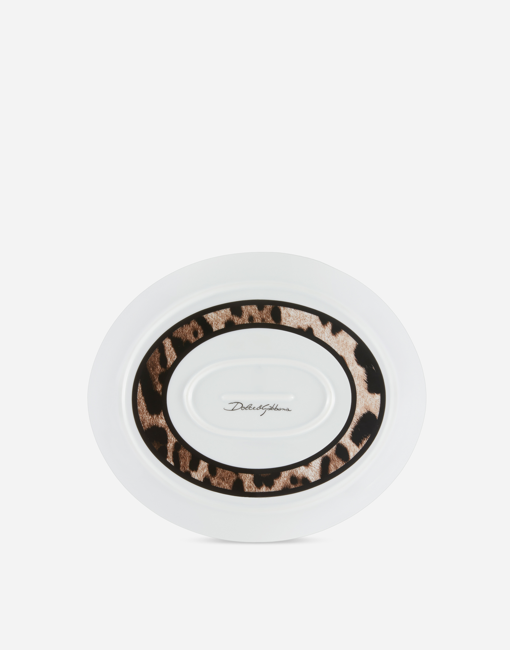 Shop Dolce & Gabbana Porcelain Platter In Multicolor