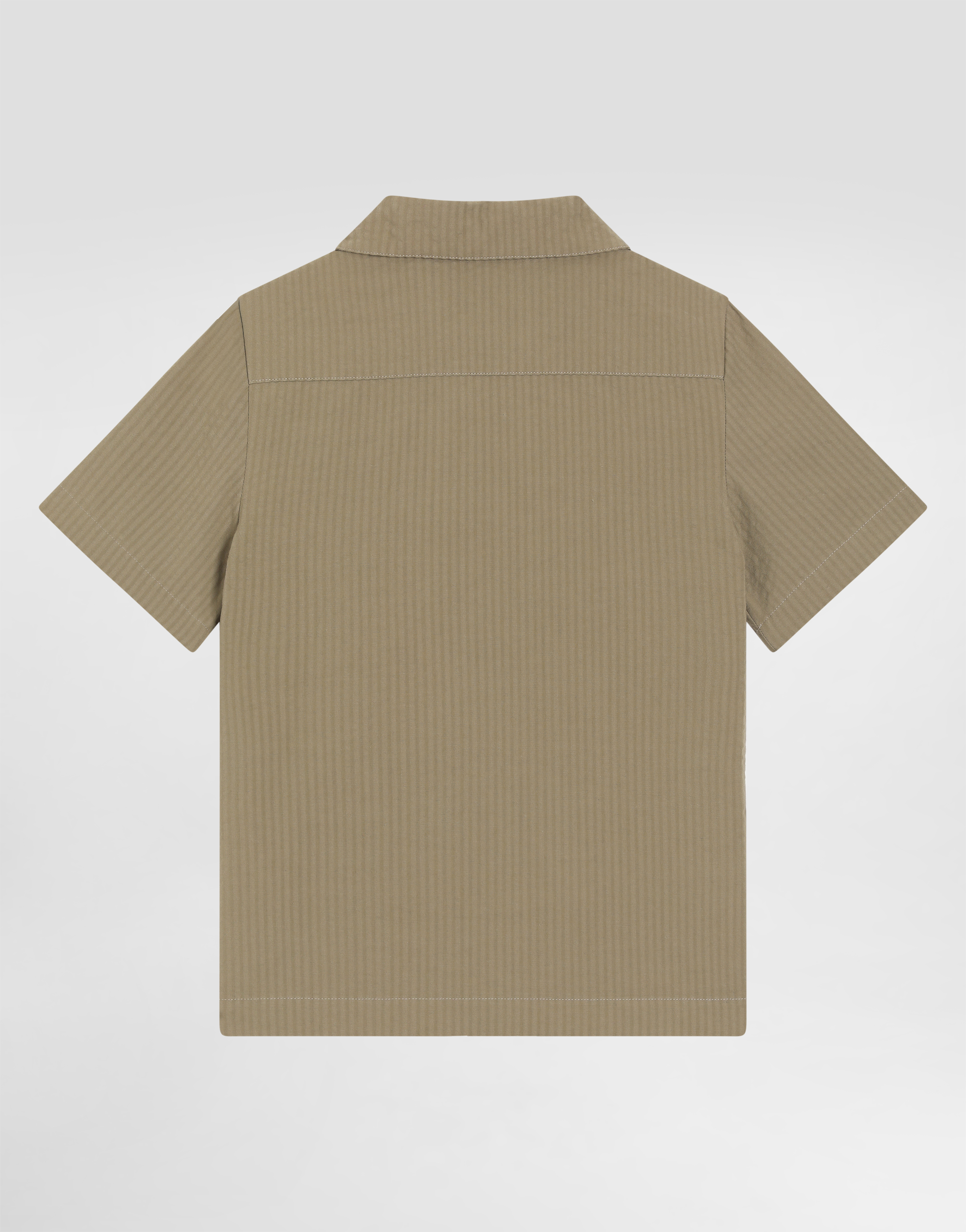 Dolce & Gabbana Striped Flap-pocket Shirt In Green