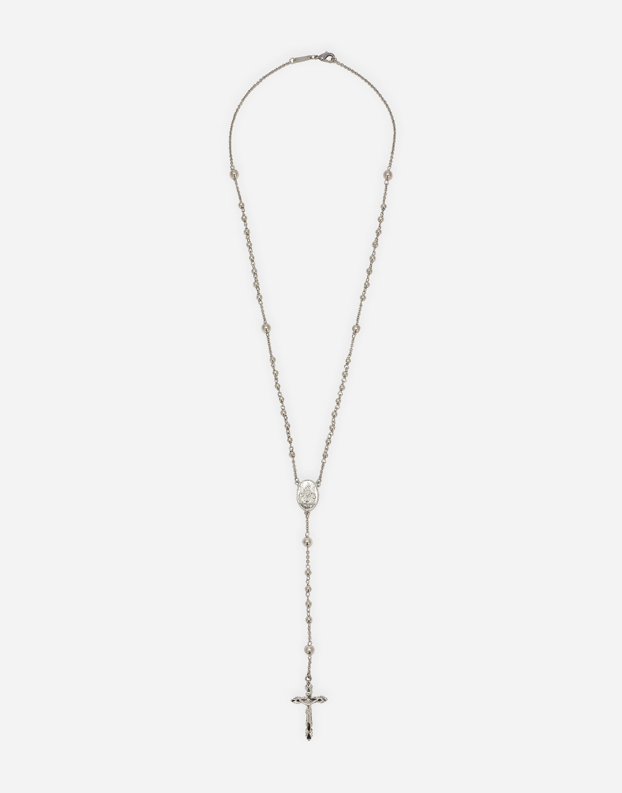 ROSARIO METALLO in Silver for Men | Dolce&Gabbana® US