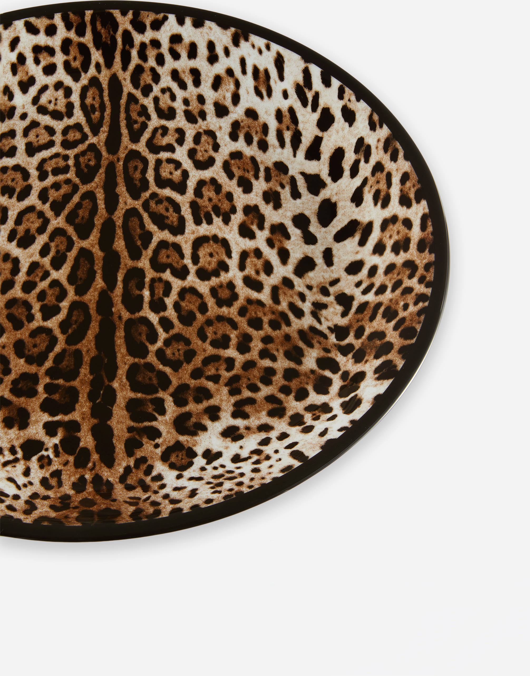 Dolce & Gabbana Porcelain Platter In Multicolor