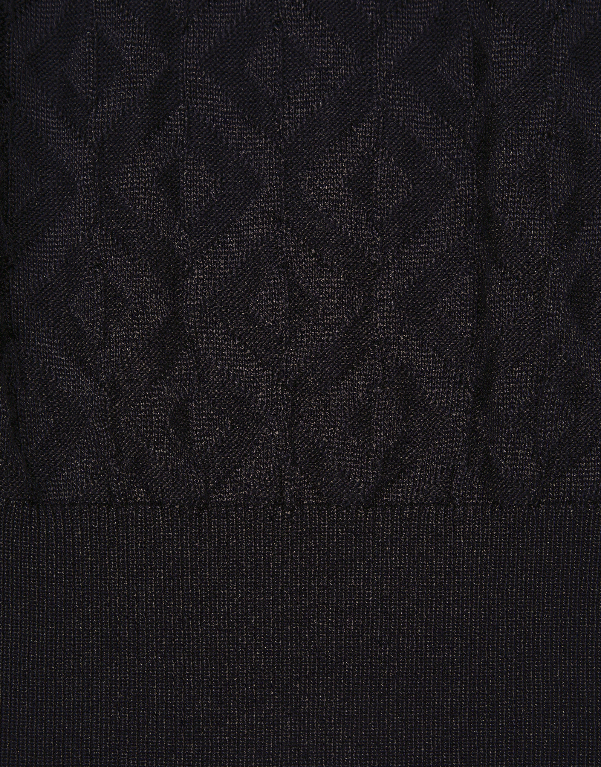 Short-sleeved silk polo-shirt