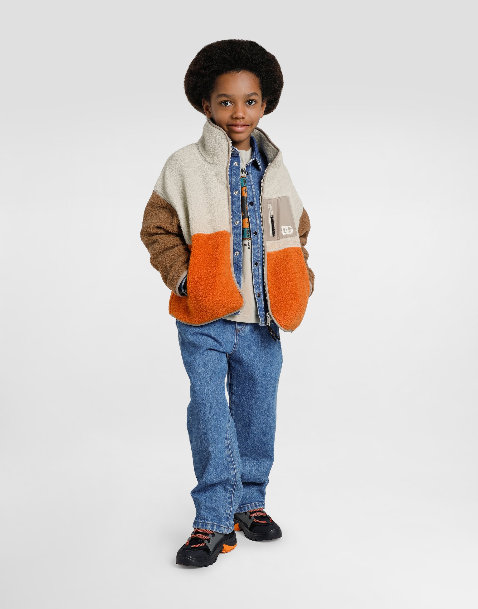 Faux teddy bear jacket