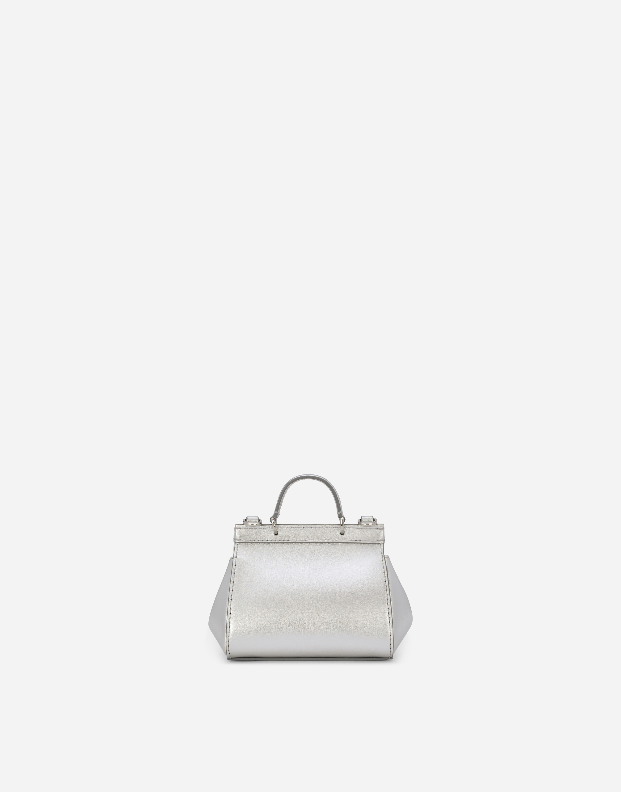 DOLCE & GABBANA FOILED NAPPA LEATHER MINI SICILY BAG