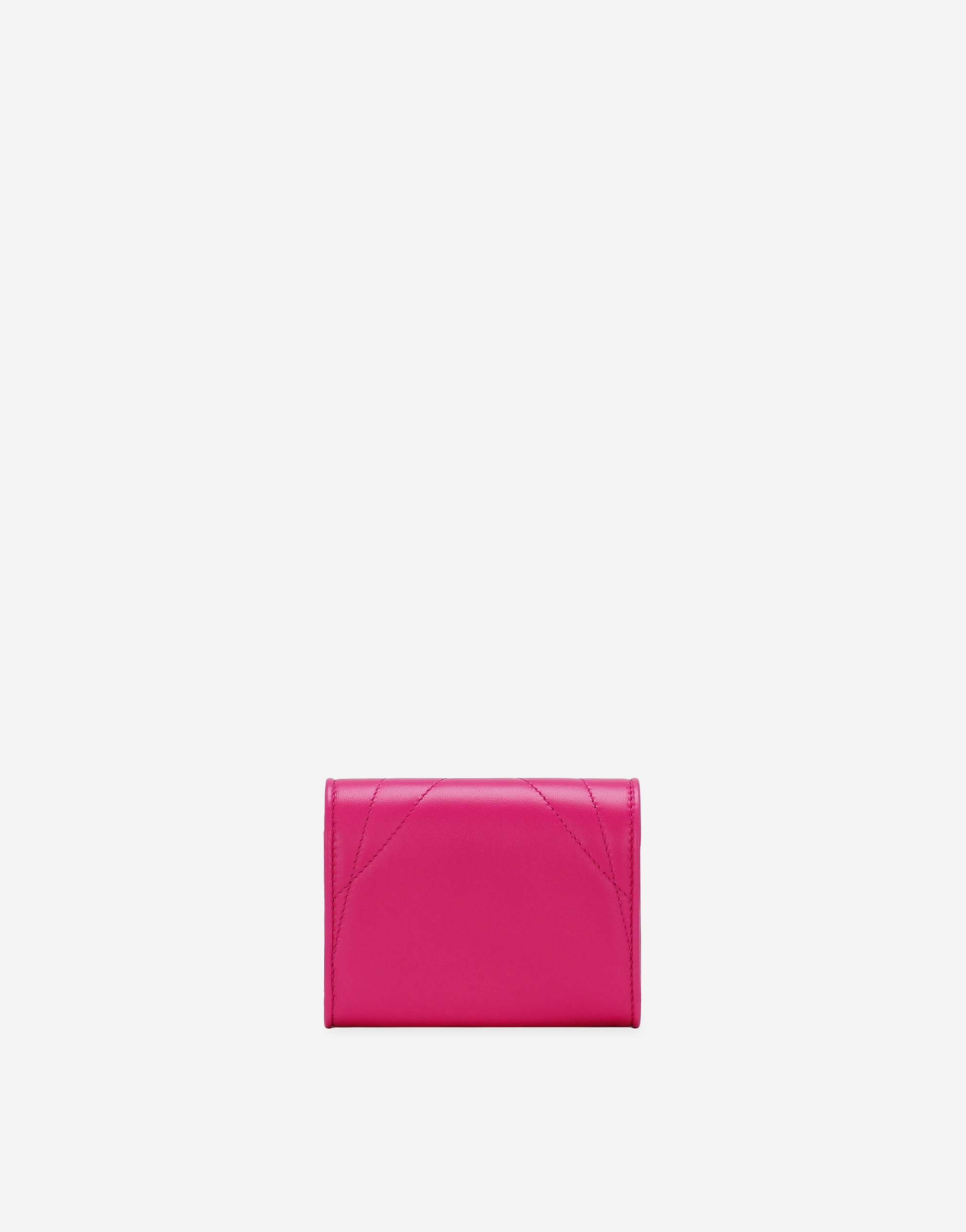 Shop Dolce & Gabbana Devotion French Flap Wallet In Pink