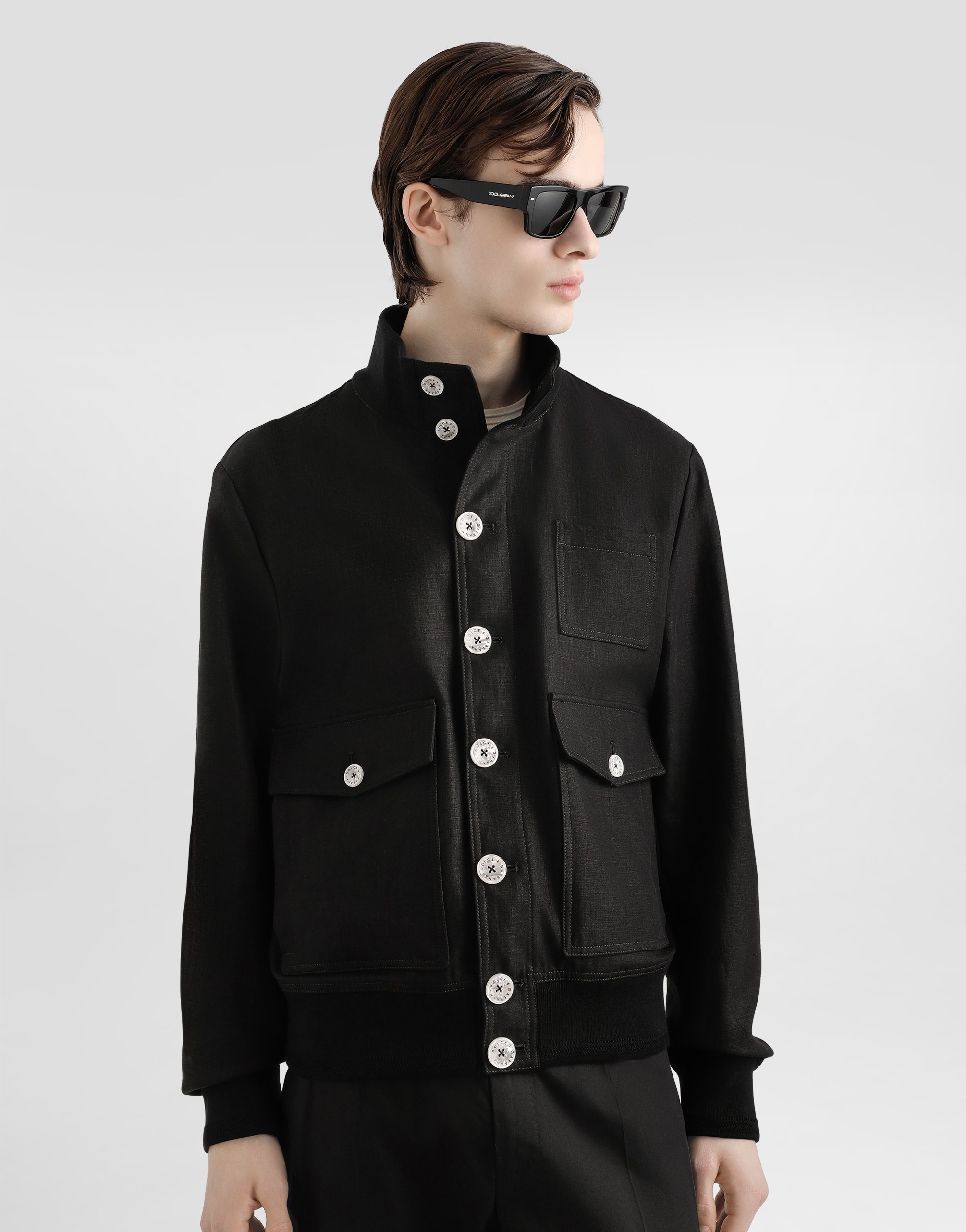 Linen blouson